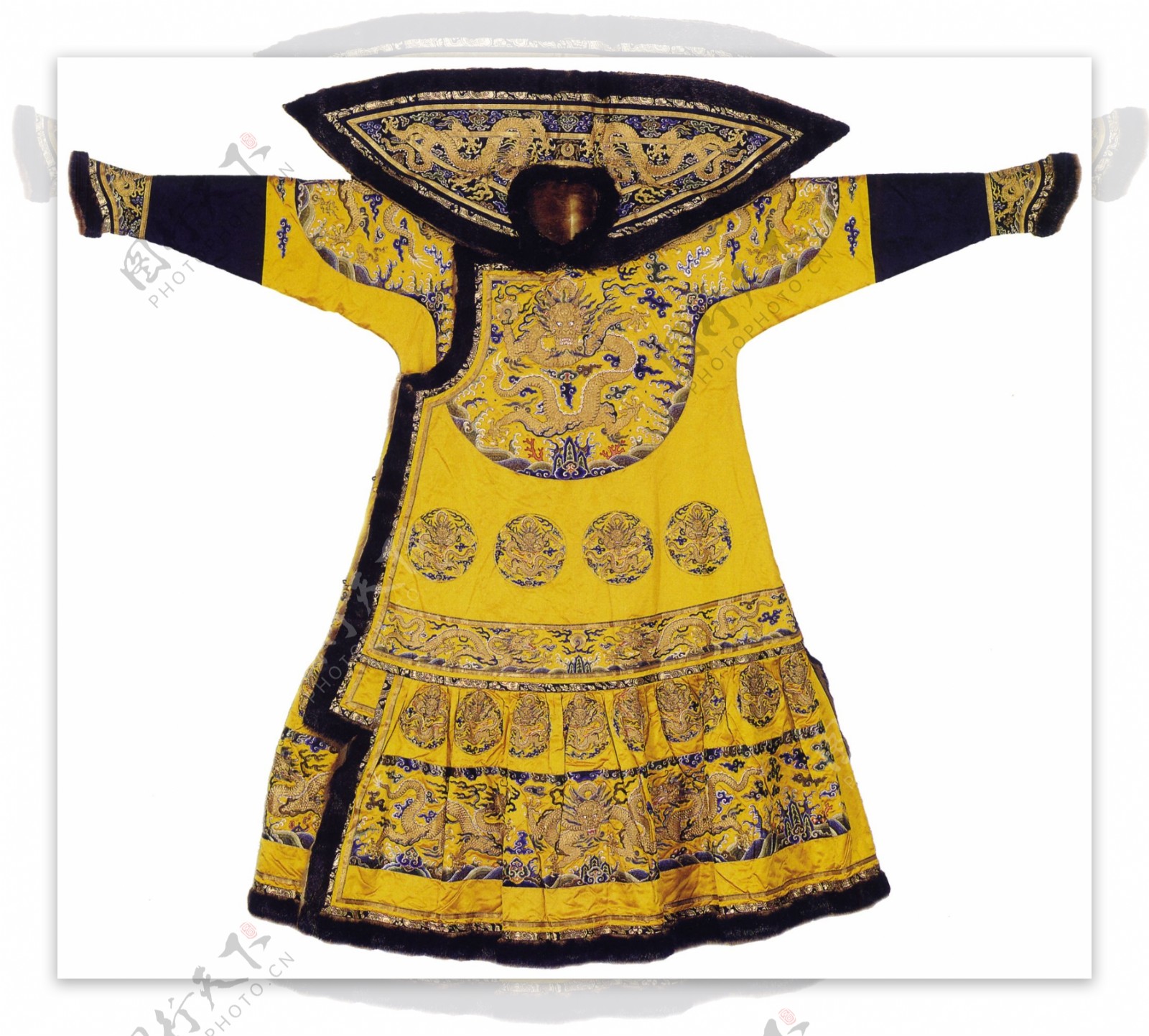 中式龙袍布纹贴图