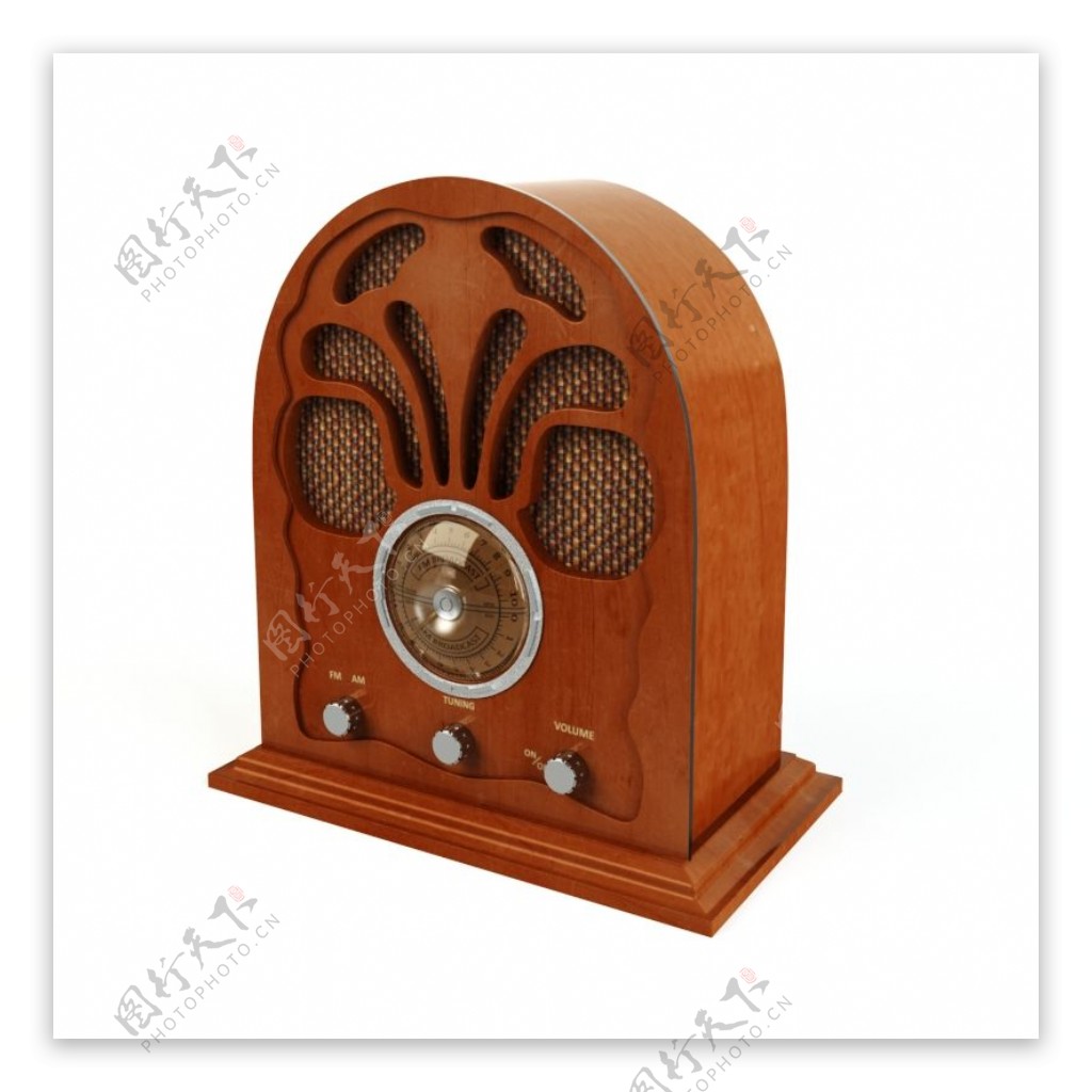 木质收音机模型
