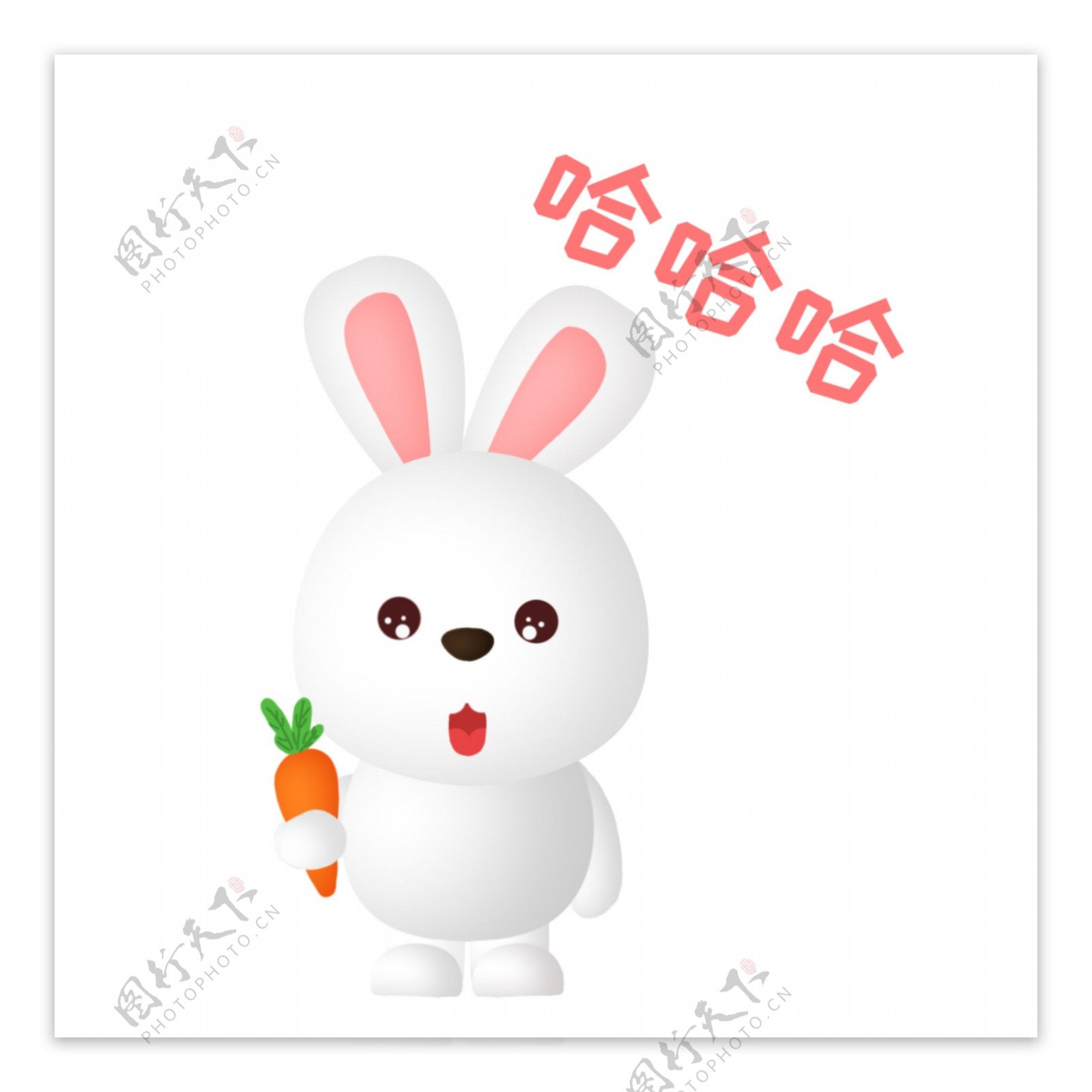 兔啾咪可爱卡通动物微信手机表情包