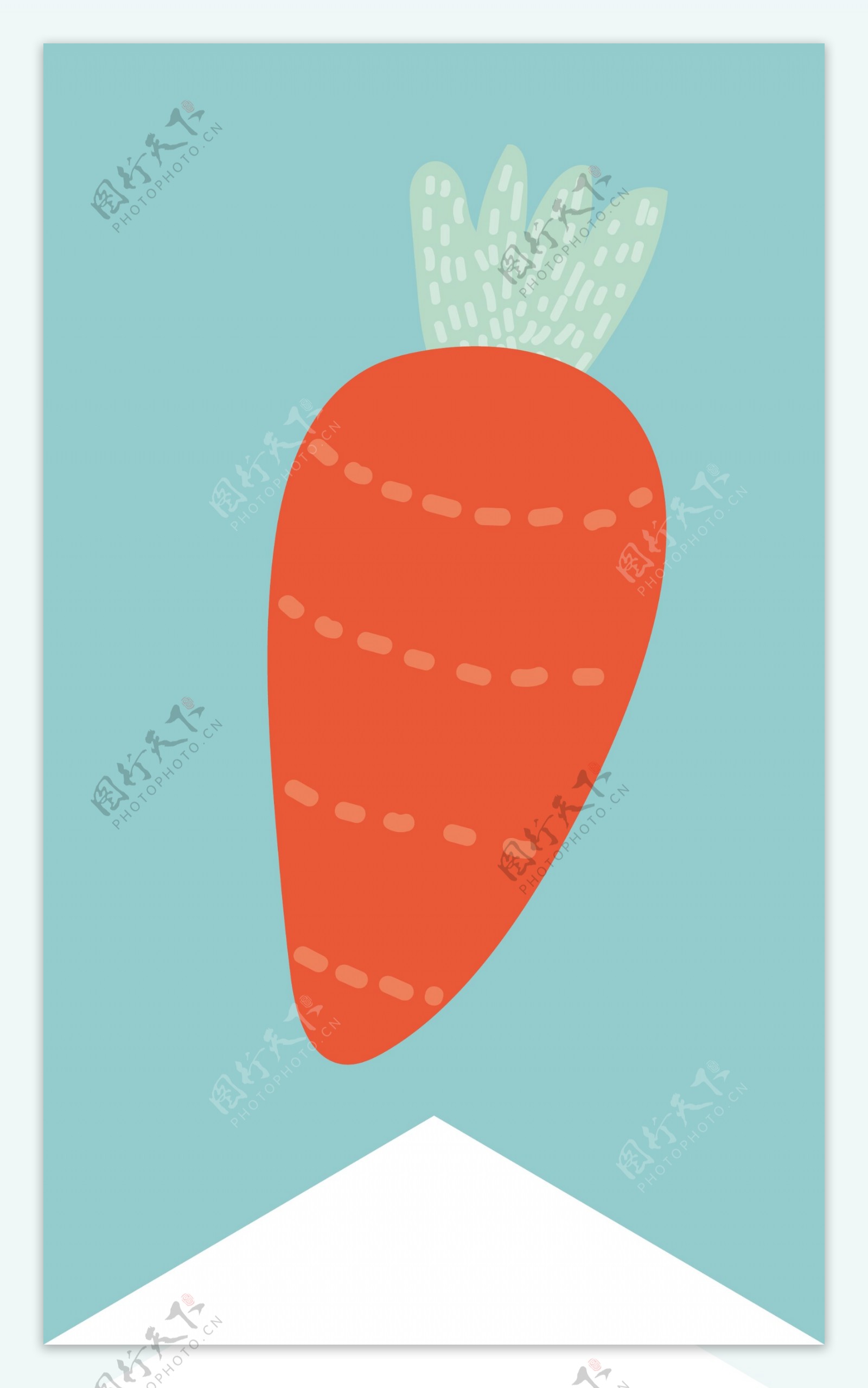 胡萝卜标签矢量素材