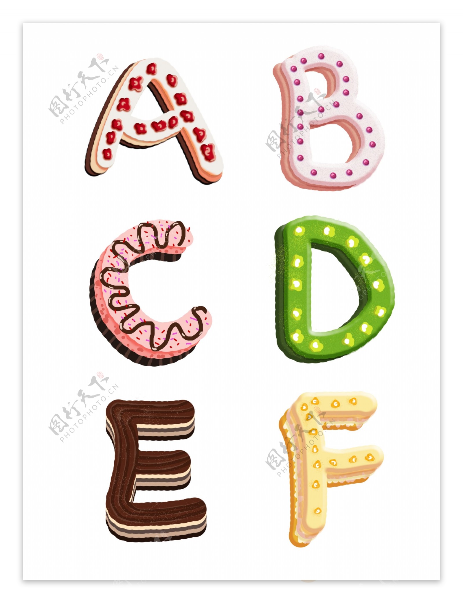 生日快乐大蛋糕艺术字字体设计图片素材-编号30355499-图行天下