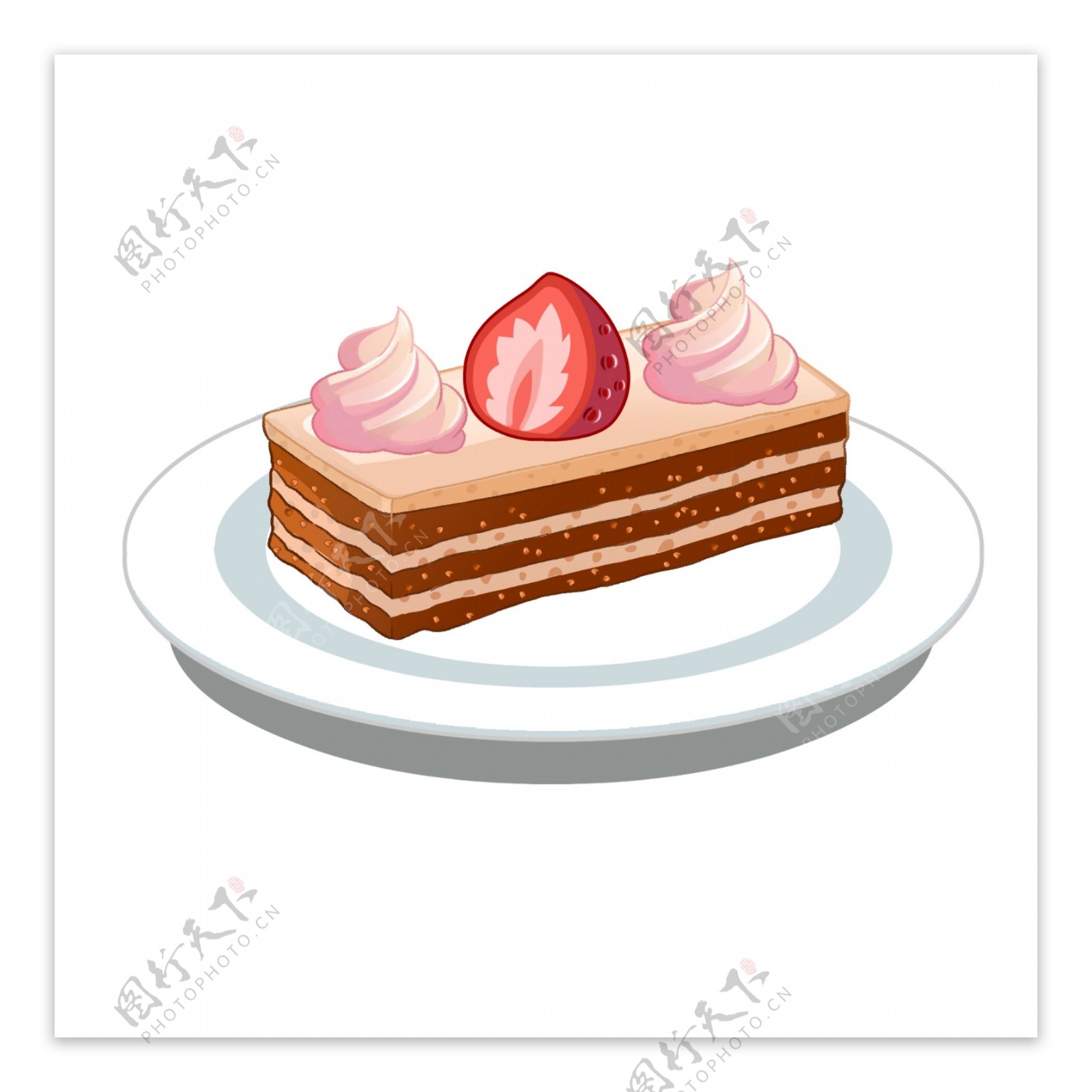 奶油草莓慕斯蛋糕