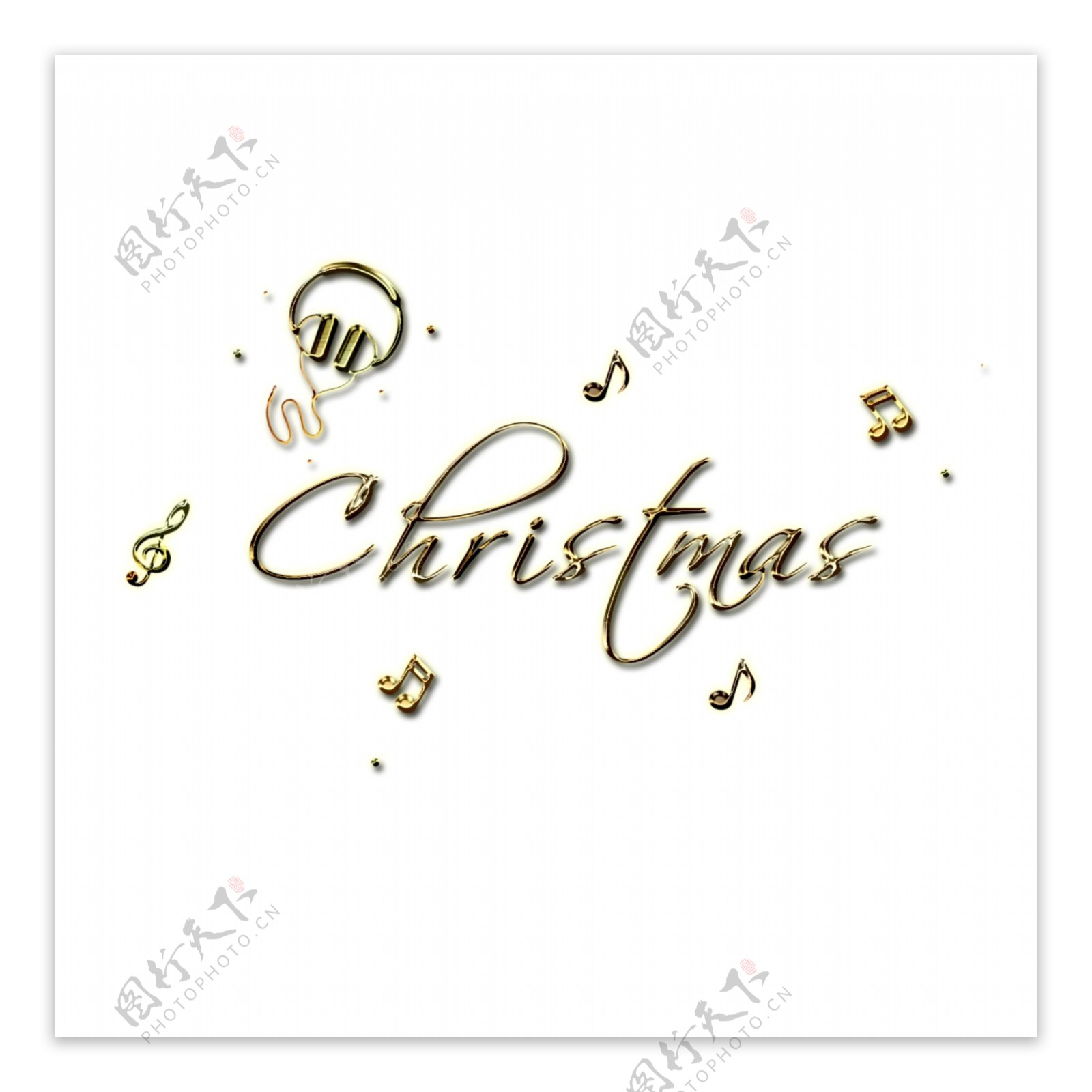 圣诞节圣诞节字母艺术元素
