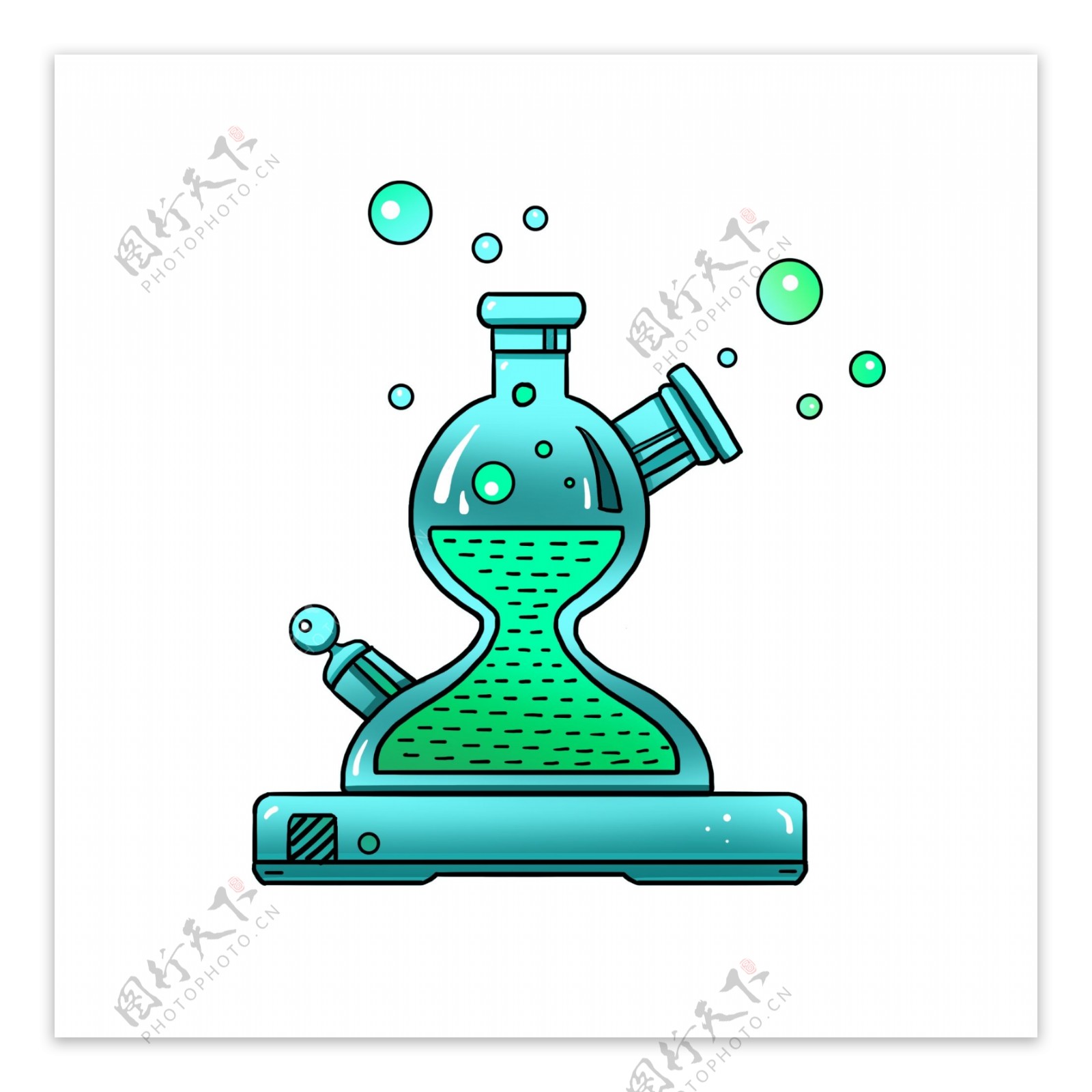 化学仪器卡通插画