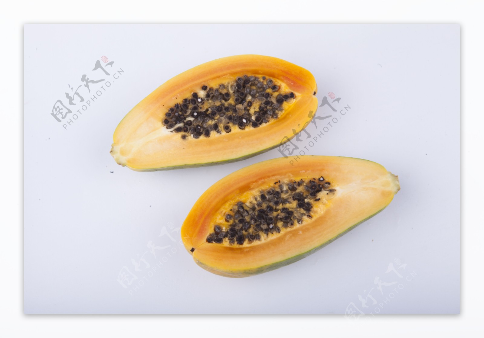 新鲜水果木瓜实物图摄影图2