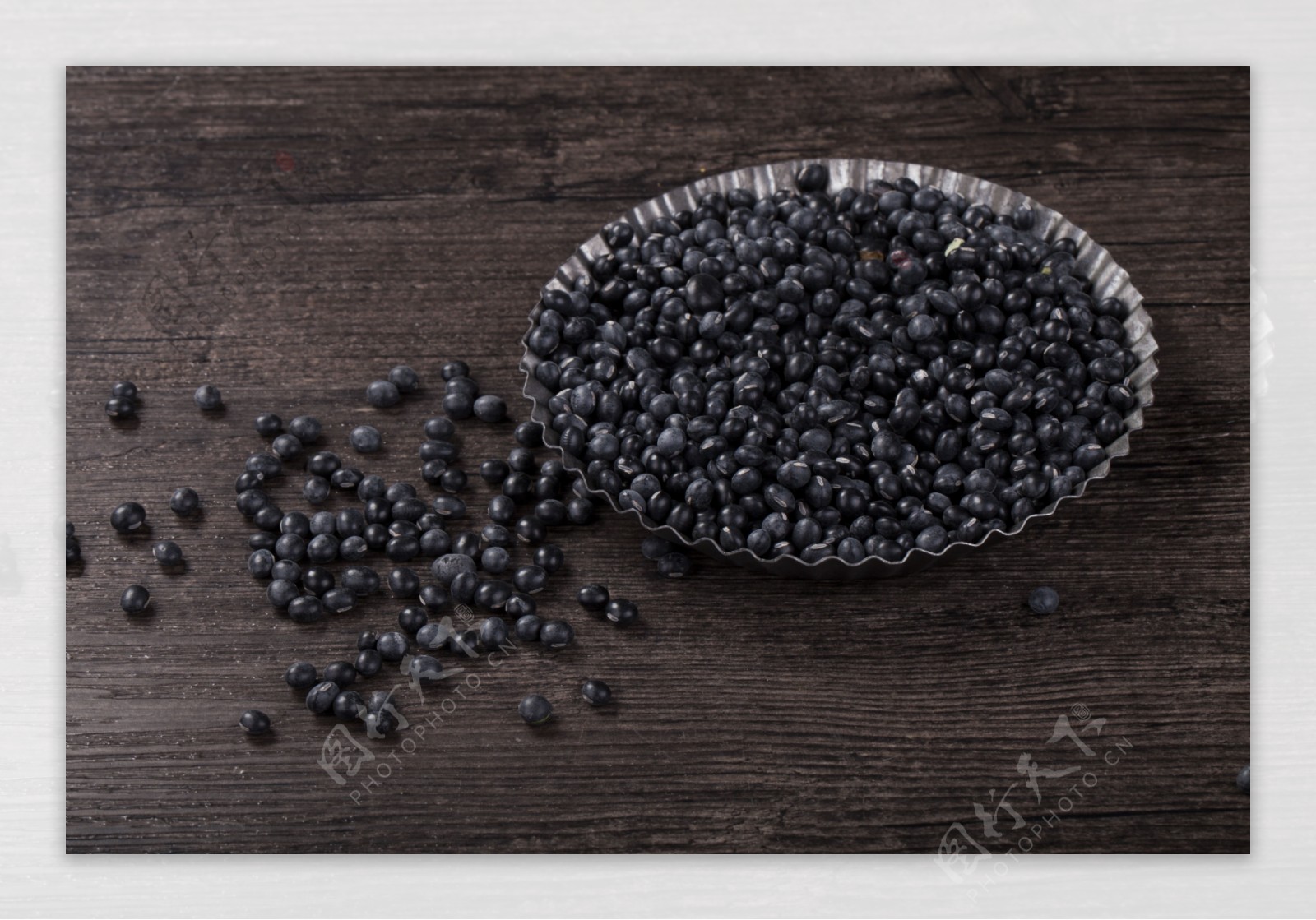 杂粮黑豆实物图摄影图