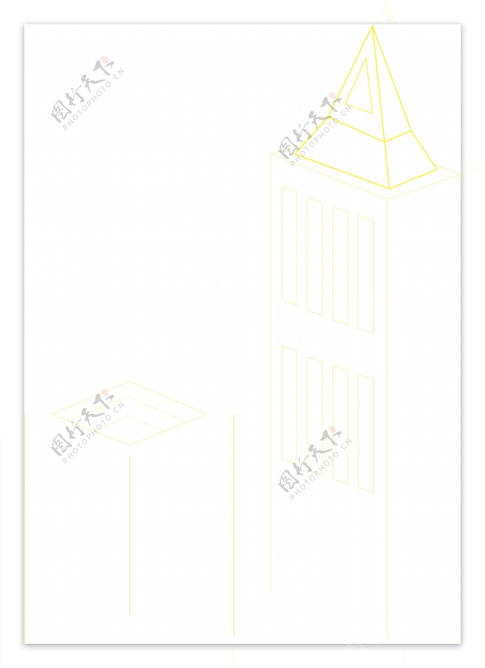 建筑物卡通png素材