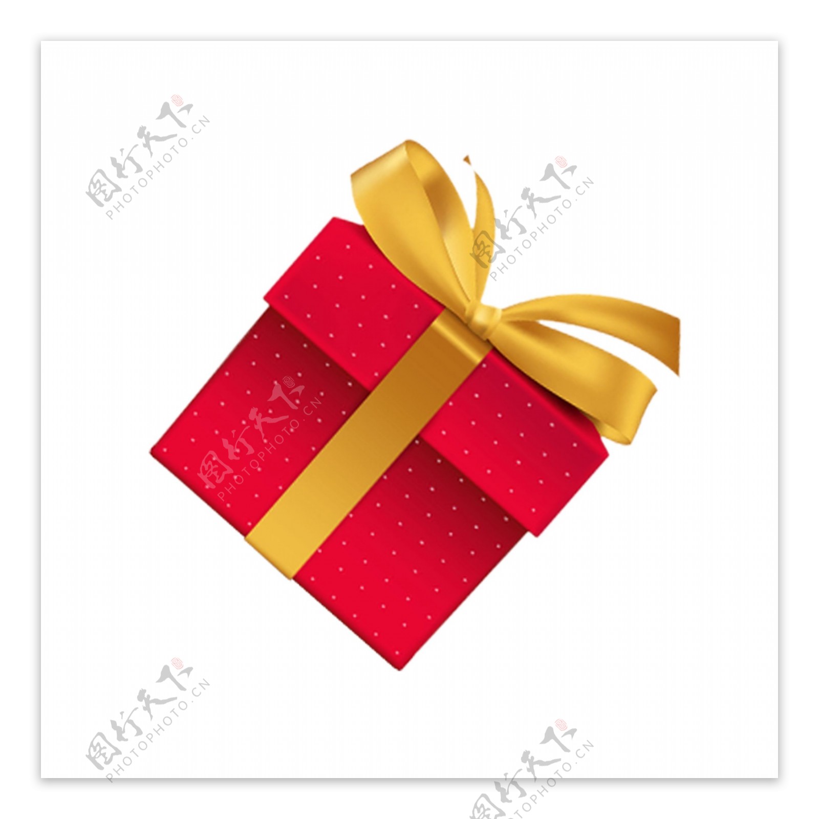 红色的礼物盒装饰素材