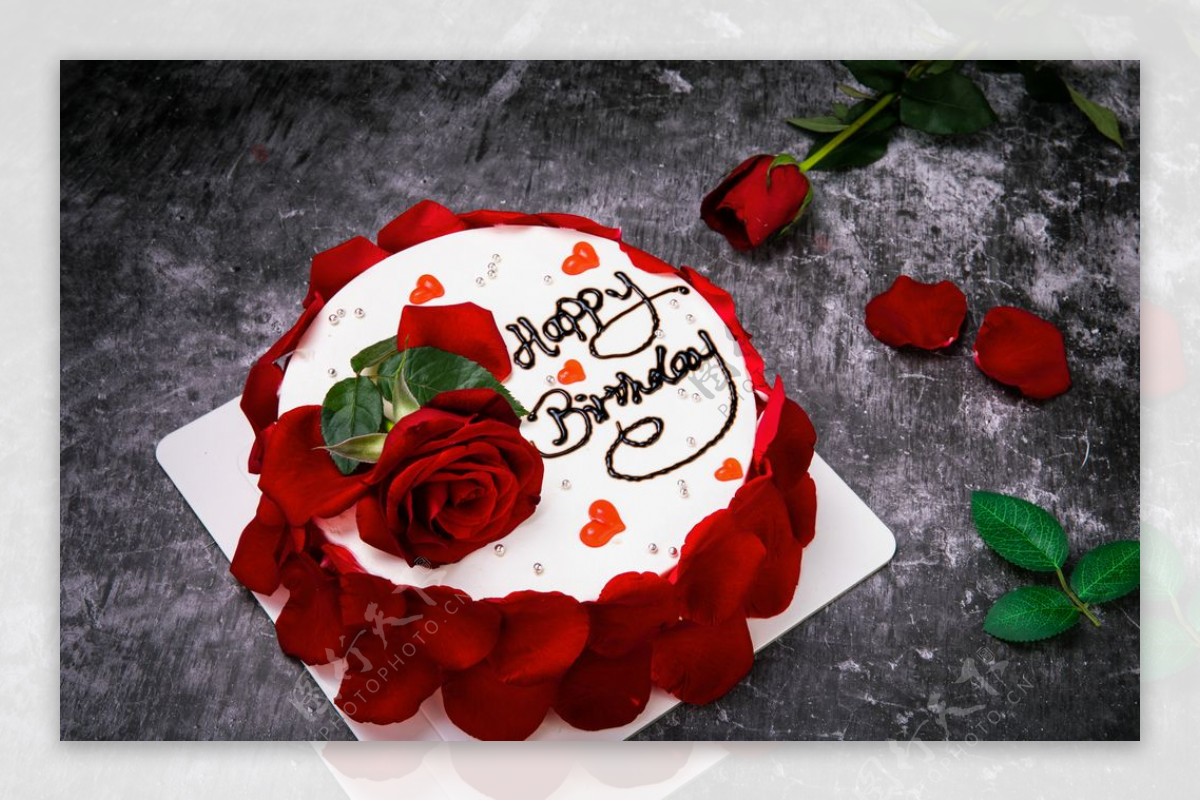 玫瑰之爱生日蛋糕