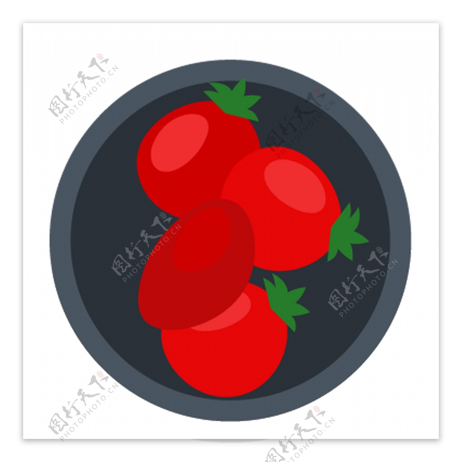 卡通红色草莓水果PNG素材