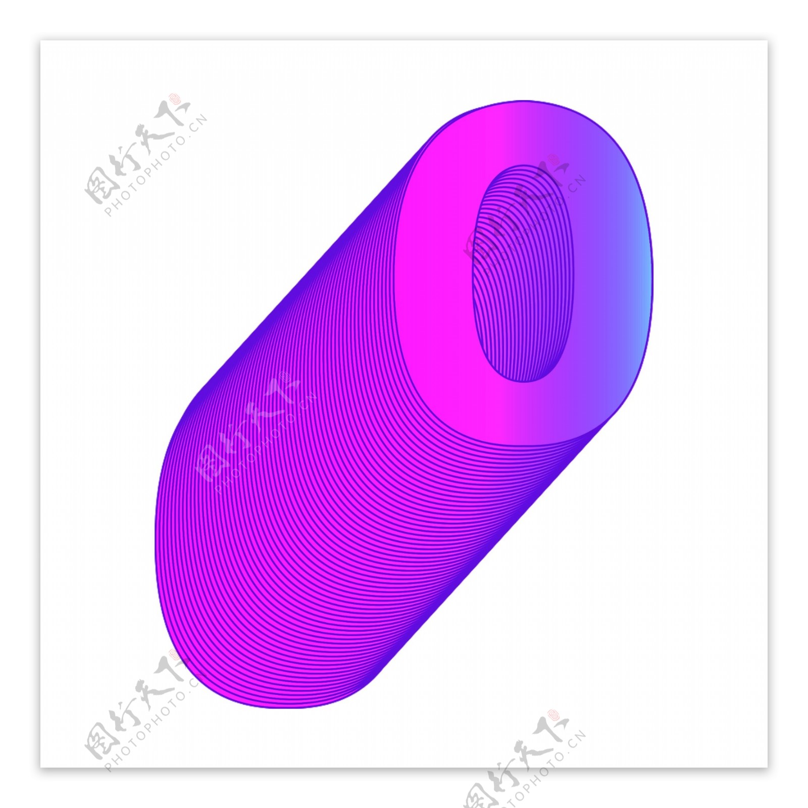 紫色0艺术字元素素材