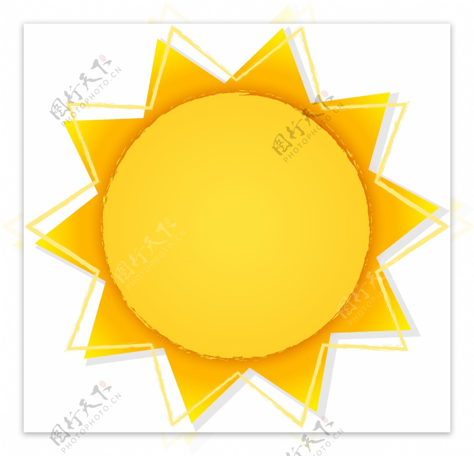 创意夏季太阳促销海报矢量素材