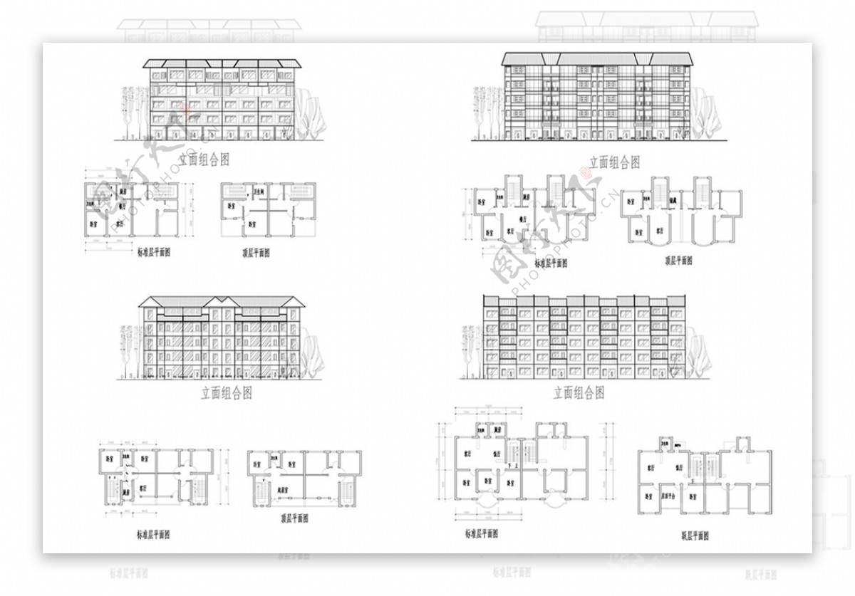 住宅建筑CAD施工图
