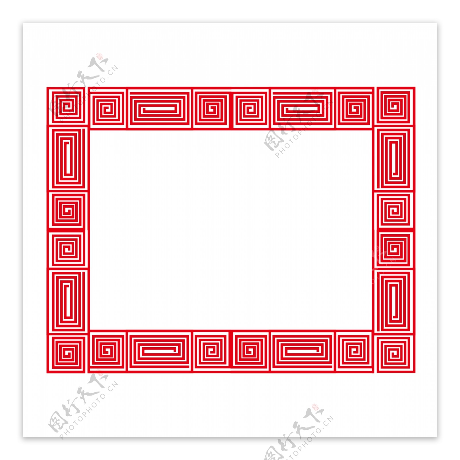红色大气中国风边框古典创意中式边框