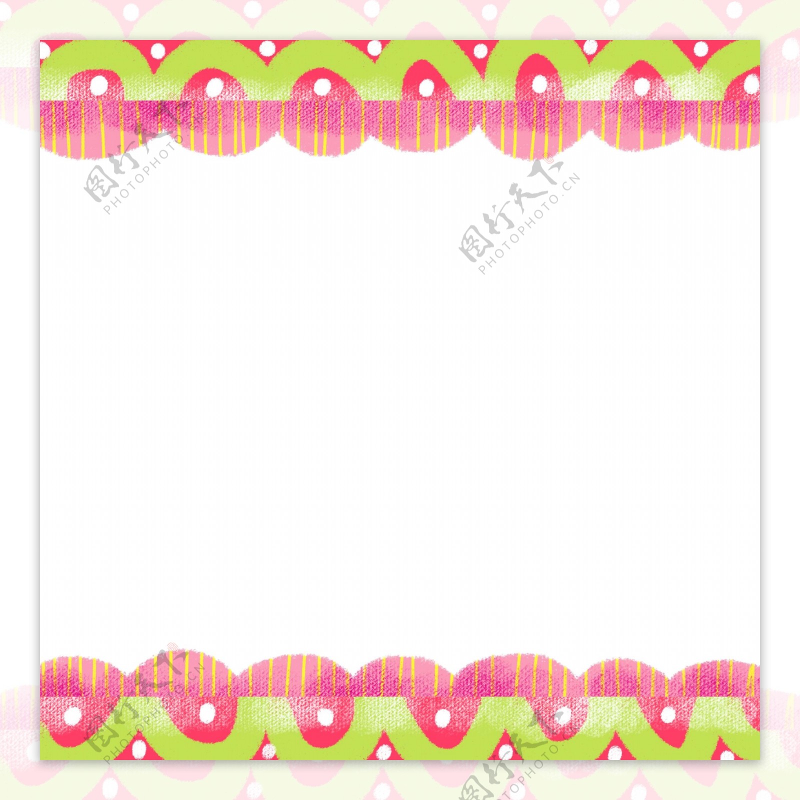 粉色春天边框PNG图片
