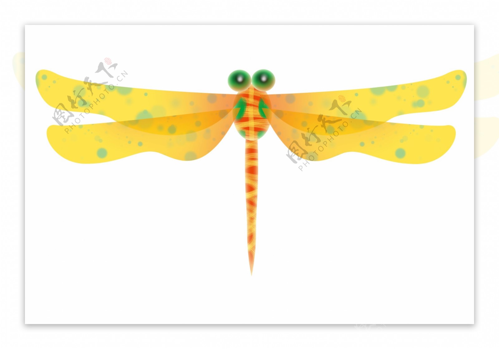 黄色翅膀蜻蜓