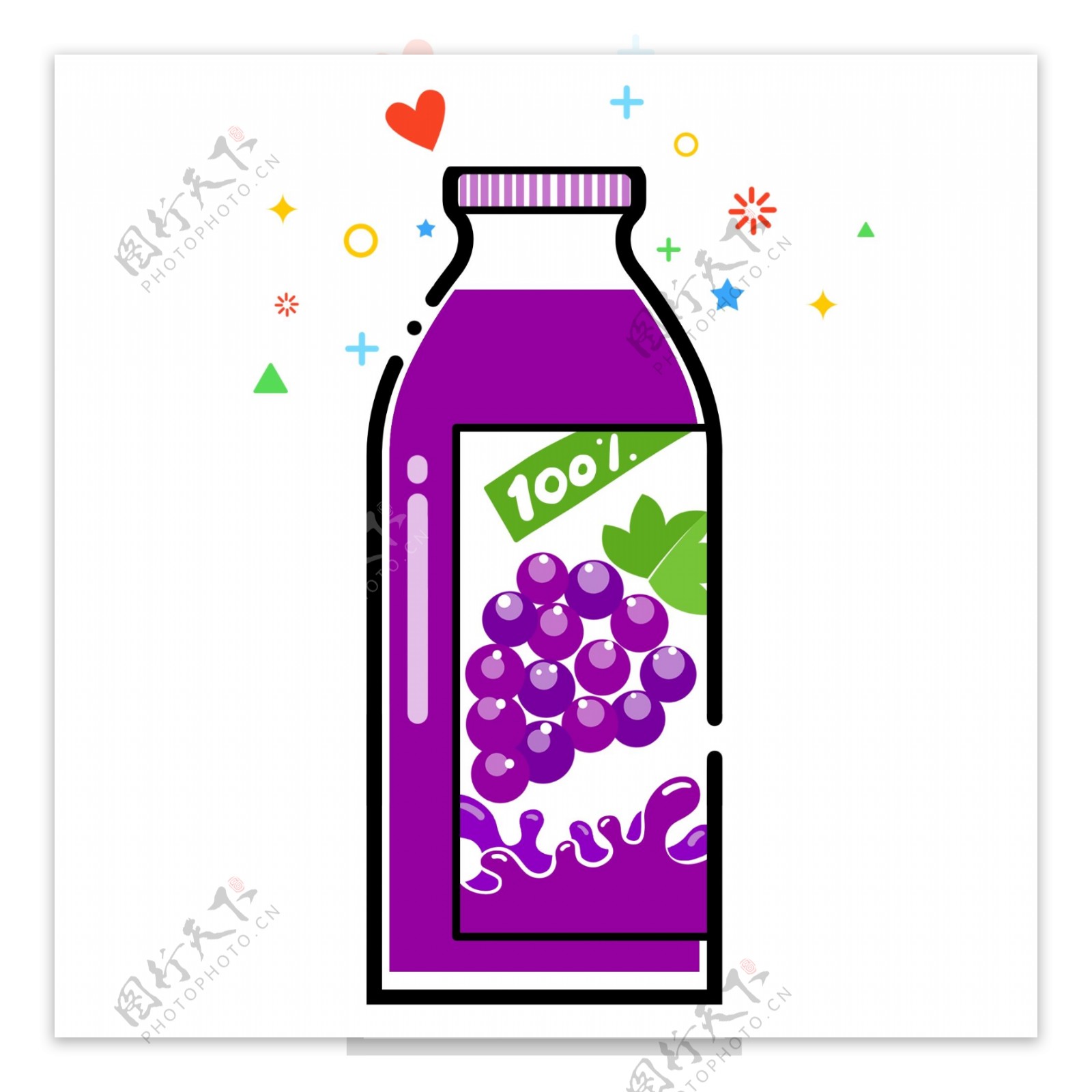 紫色果汁饮料