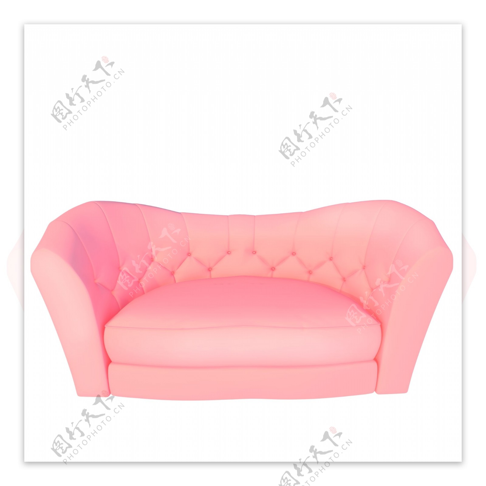 粉色简约沙发