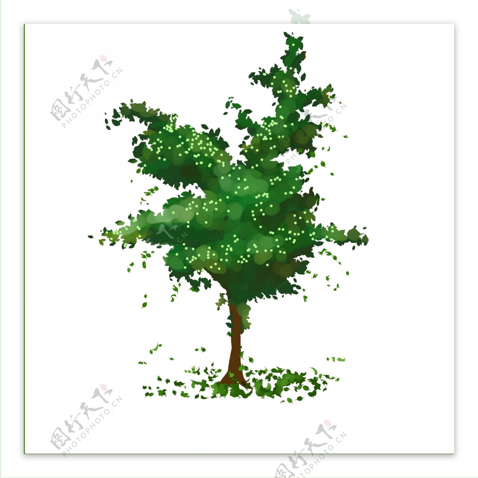 大树植物卡通插画