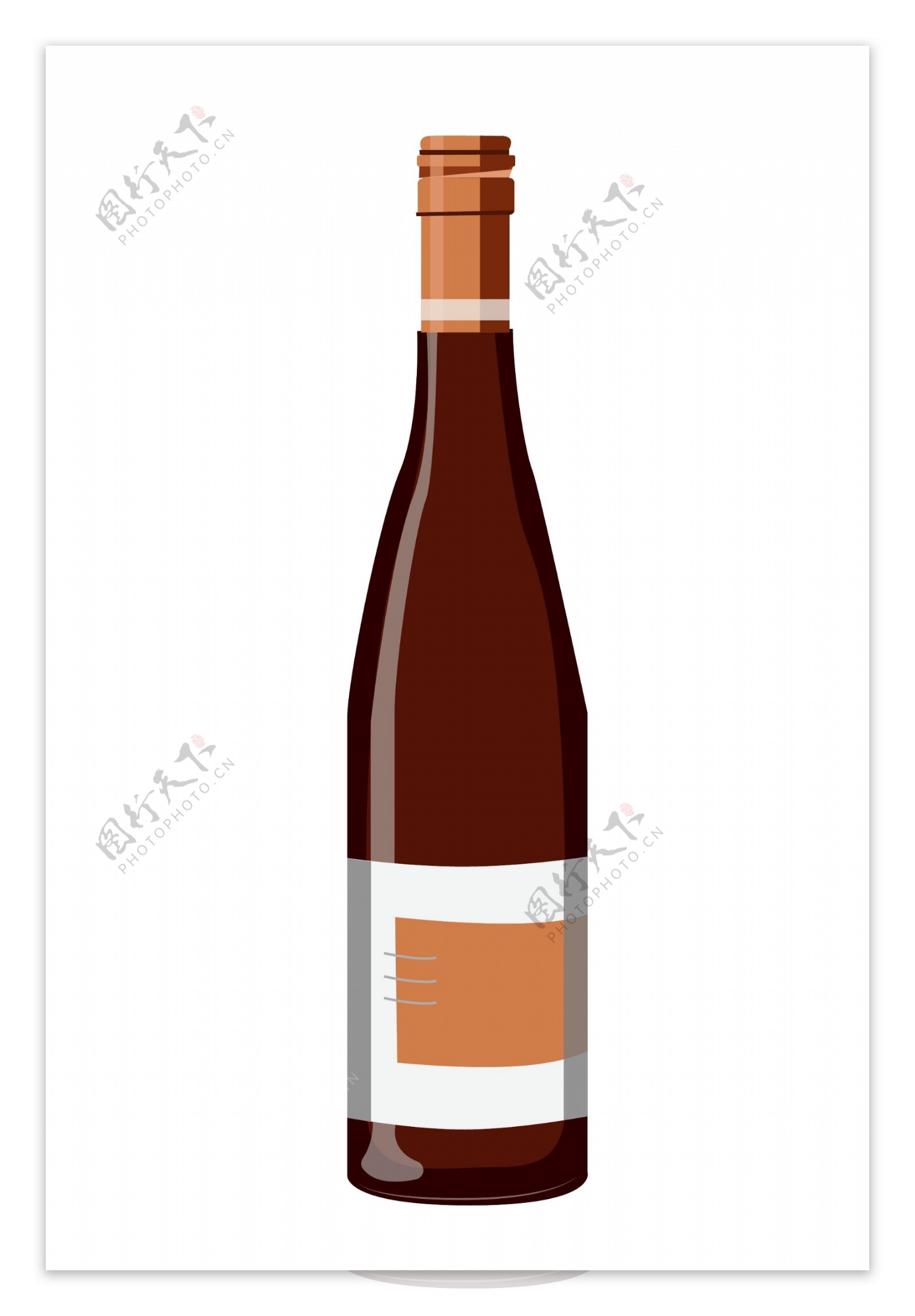 白兰地红酒酒瓶插图