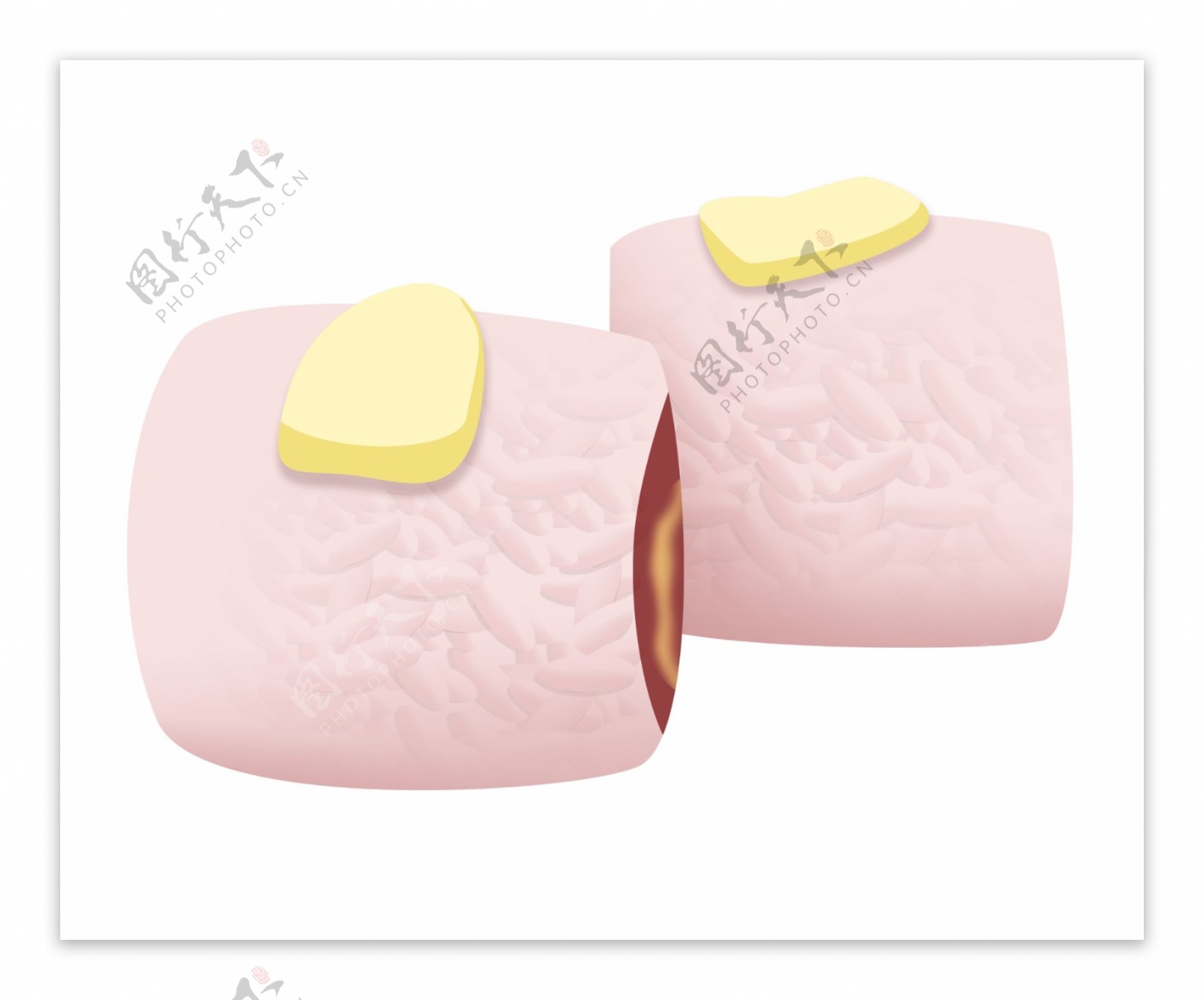 粉色包装寿司插图