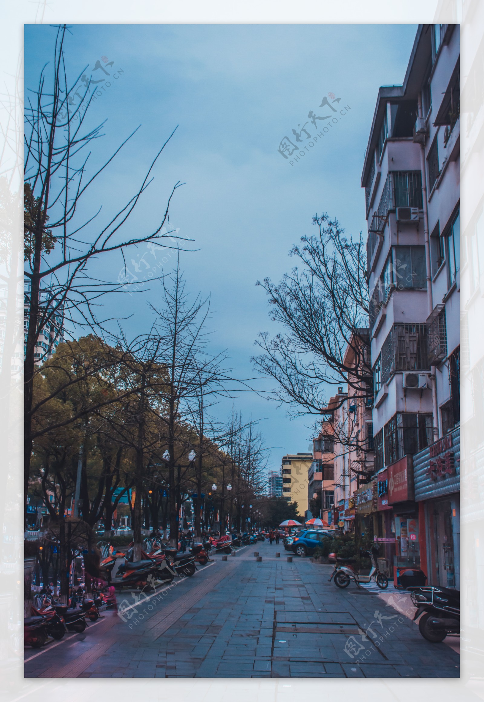 桂林城市街道风景