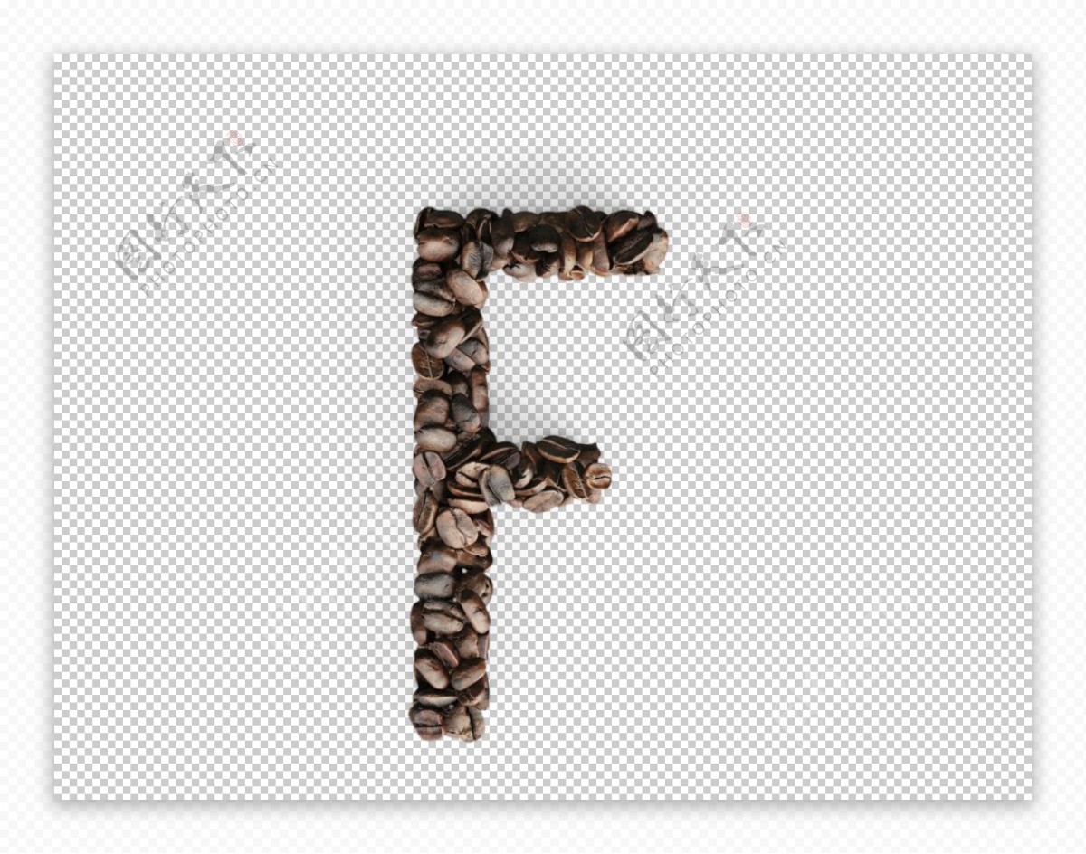 咖啡豆字母