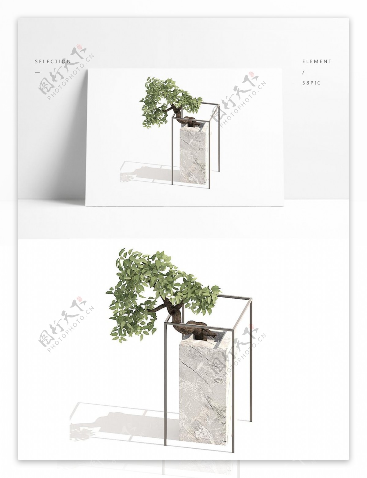 通用室内盆栽模型