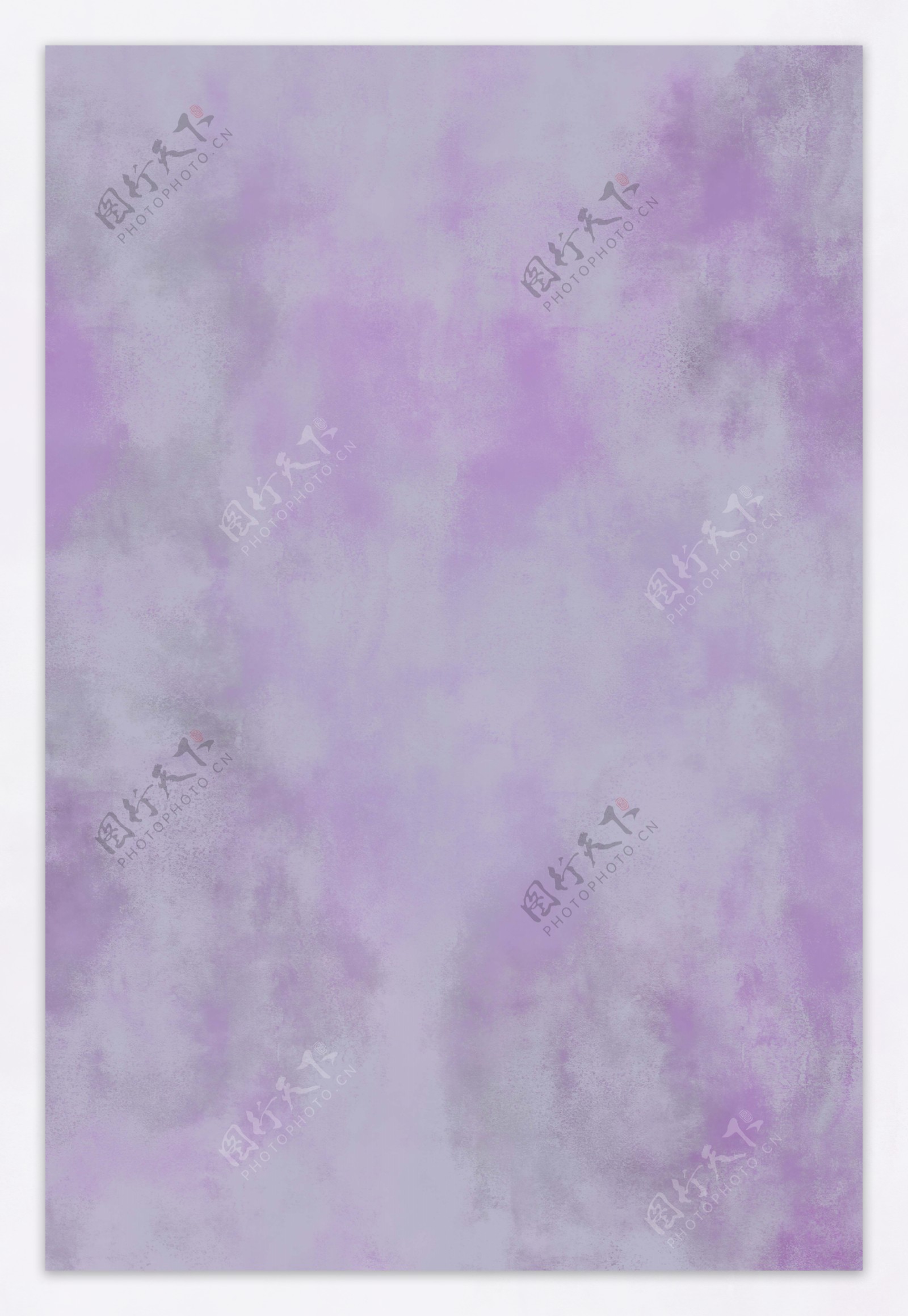 梦幻紫色调成熟风水彩透明肌理背