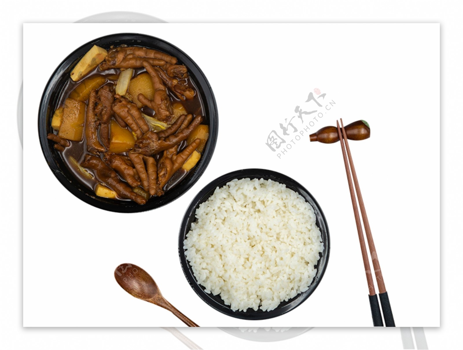 白米饭和菜