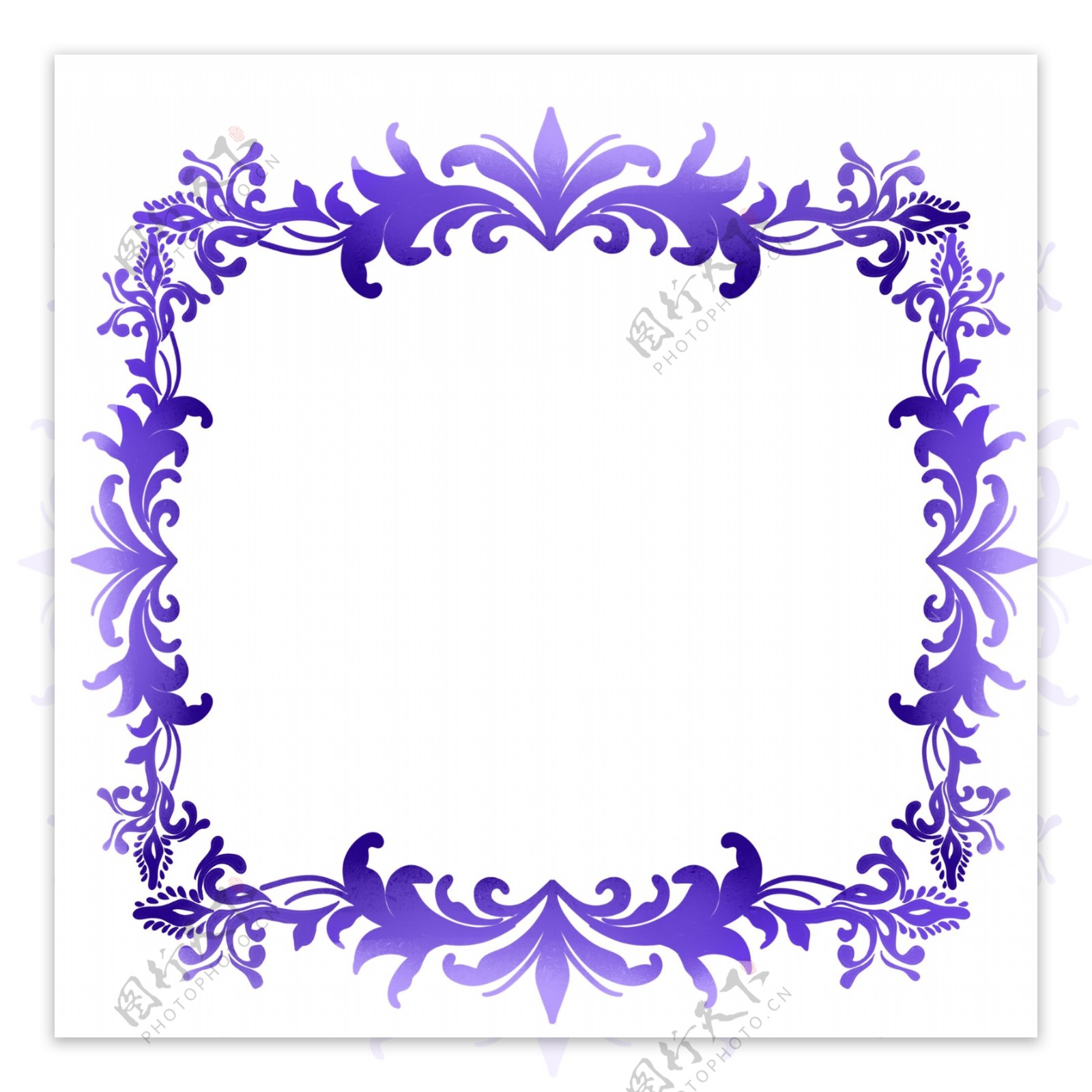 时尚紫色花纹
