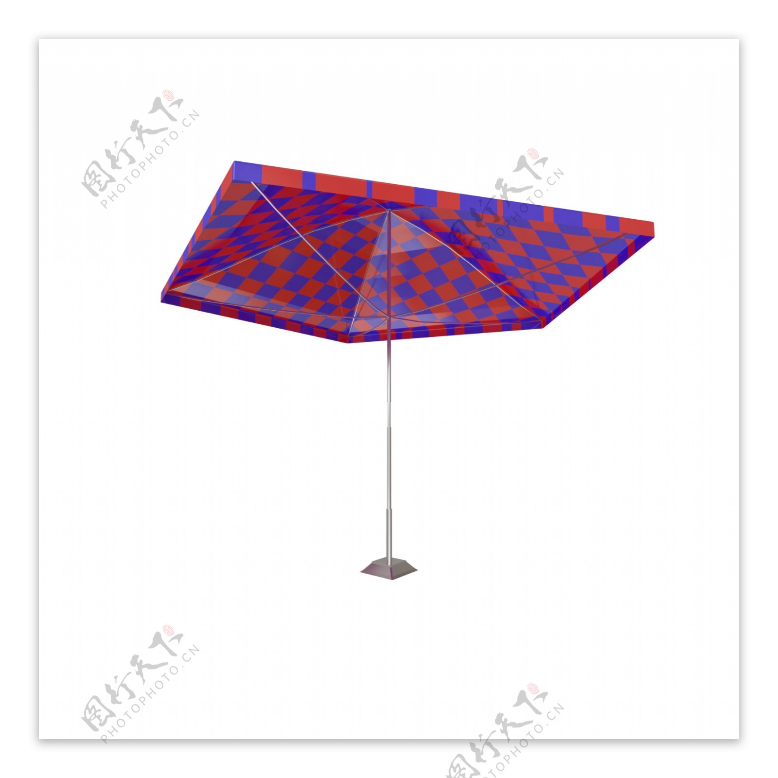 红蓝色伞