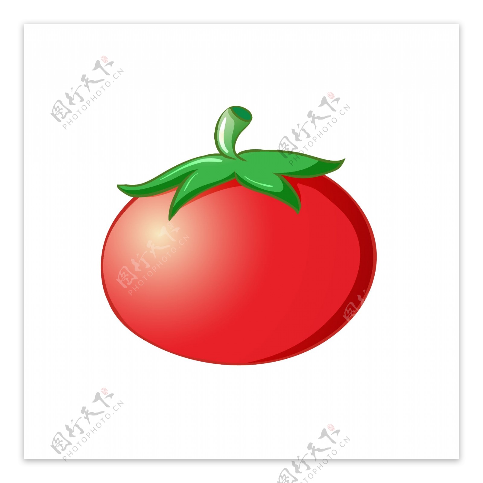 水果蔬菜西红柿矢量元素卡通