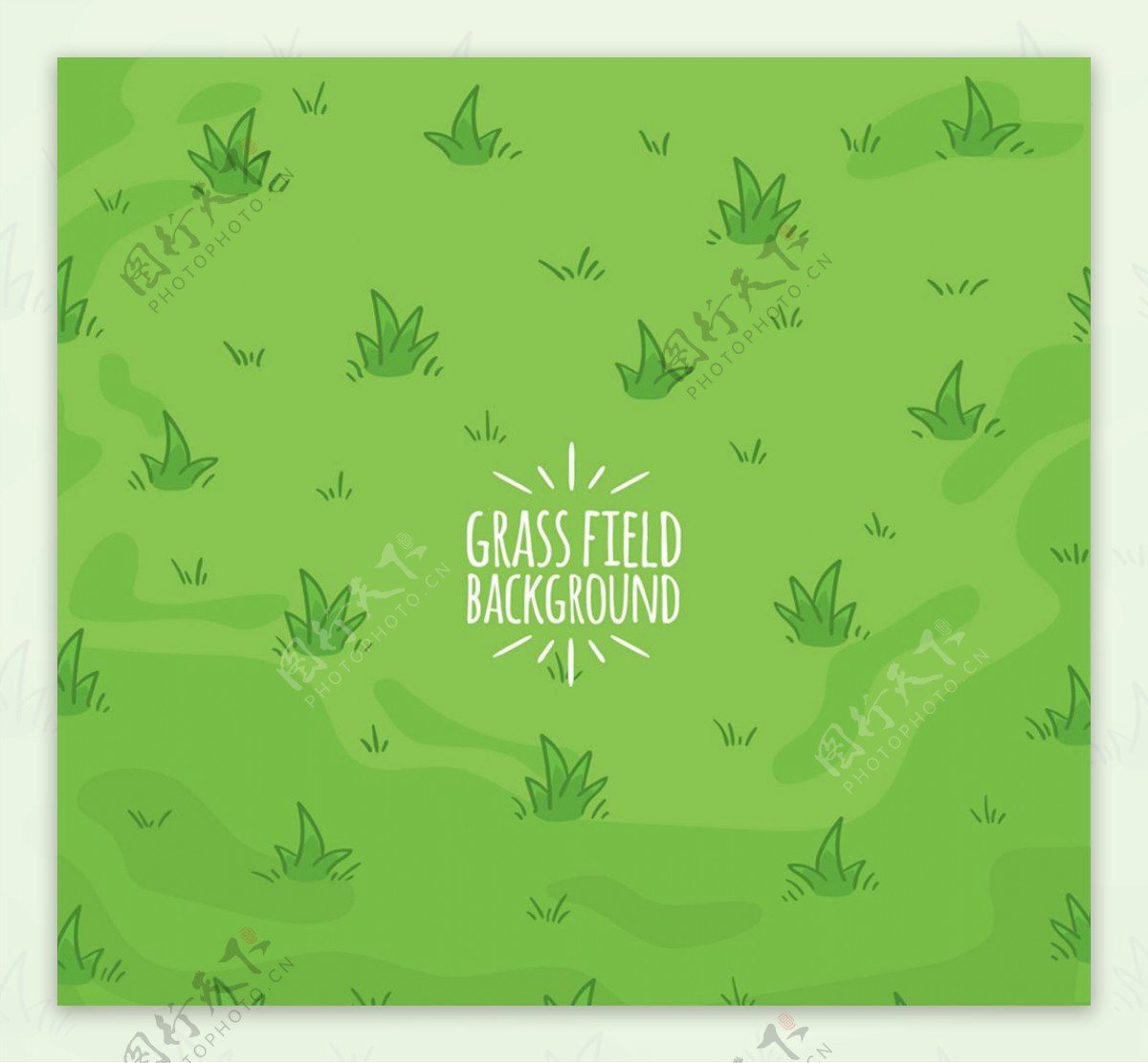 绿色彩绘草地