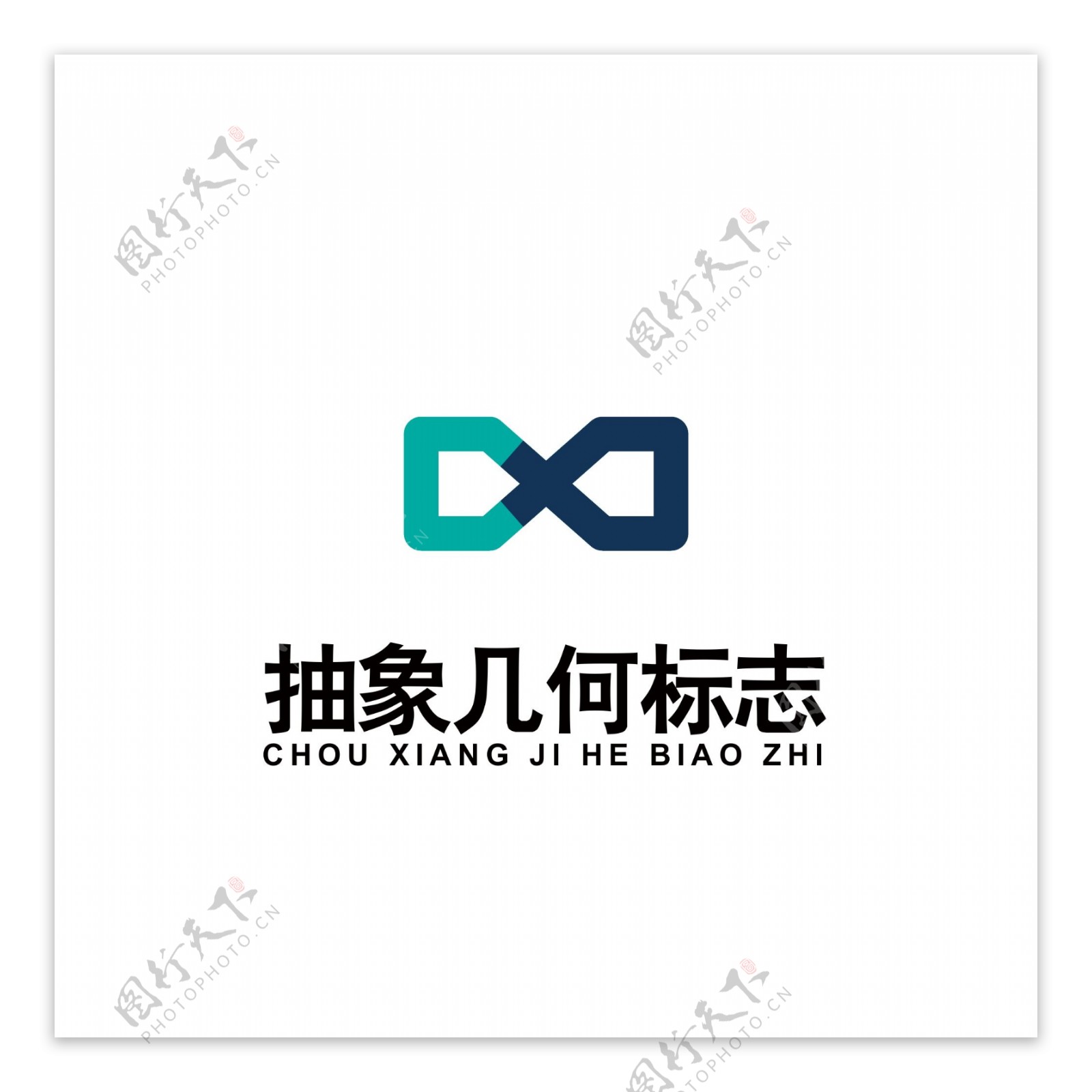 抽象几何图案logo