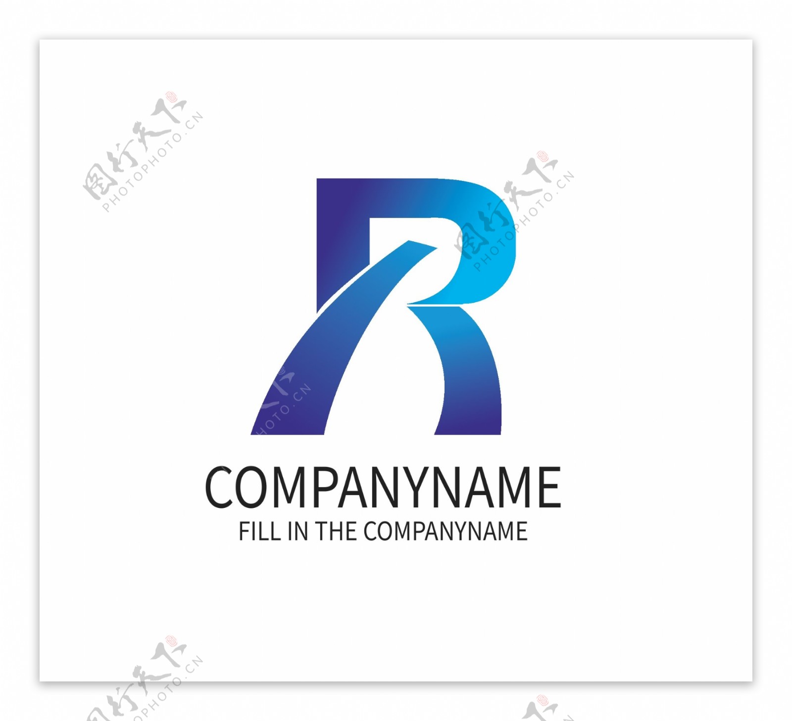 创意R字母logo设计