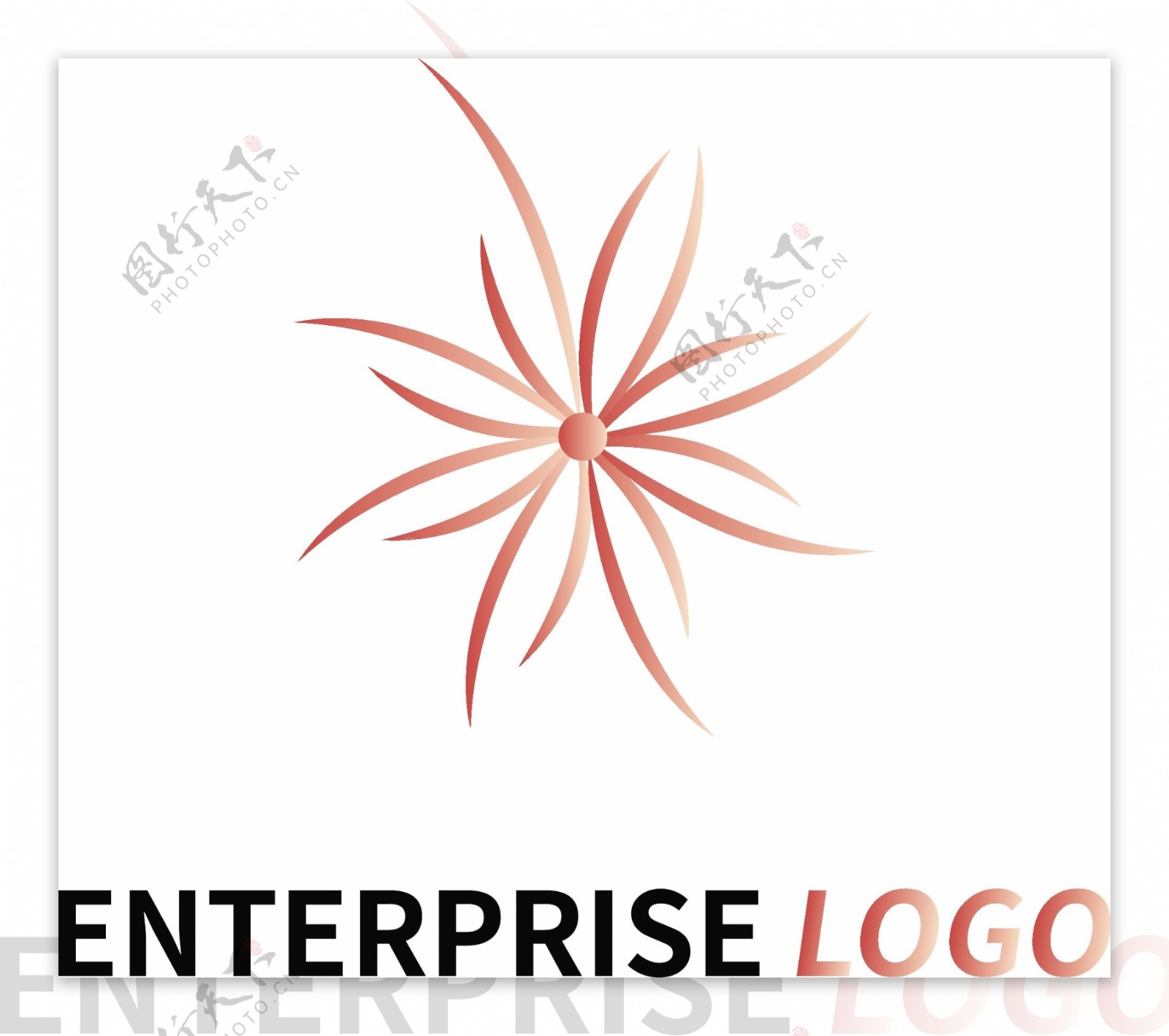娱乐公司线条标志logo