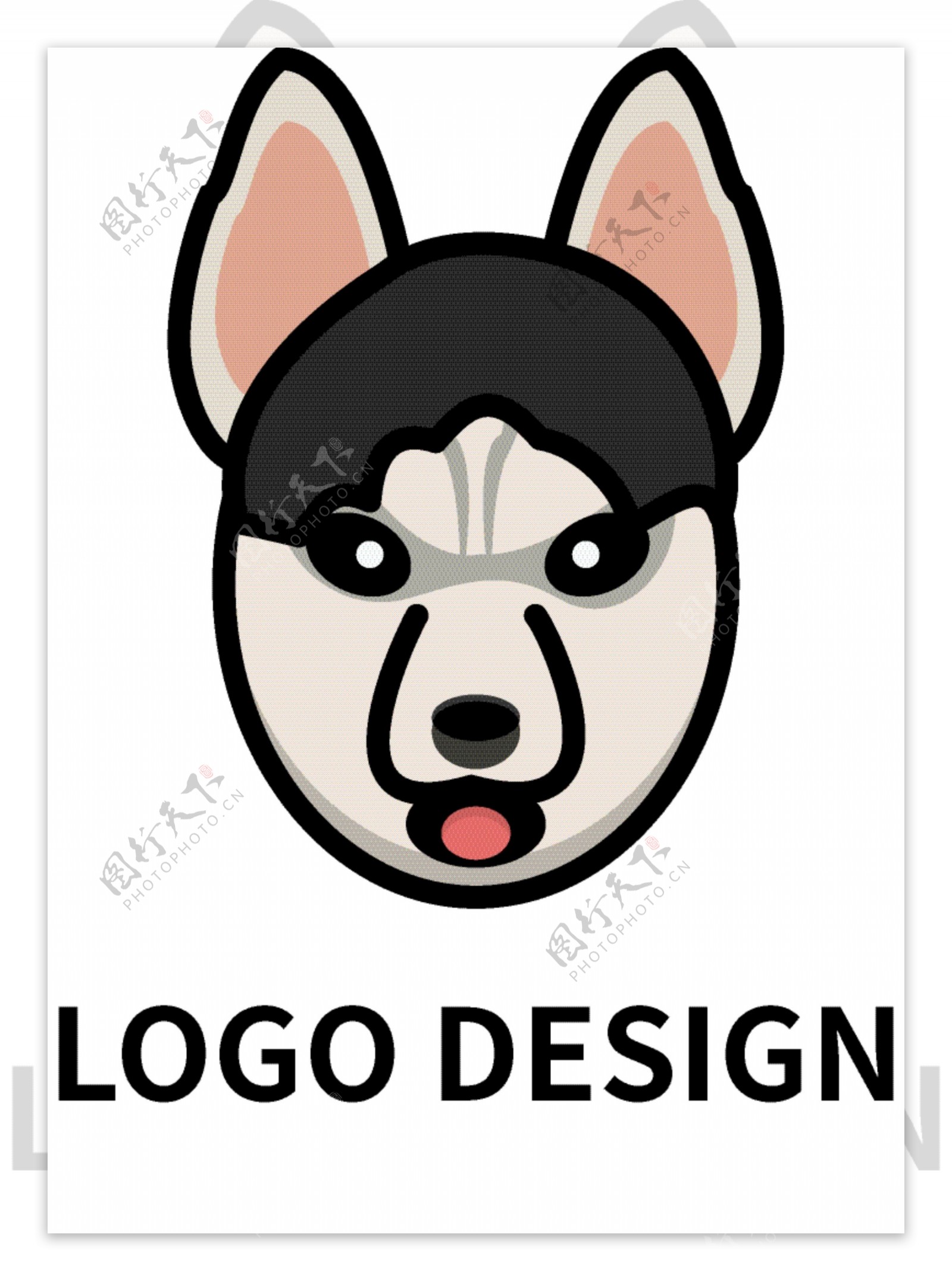 原创狗狗宠物店logo