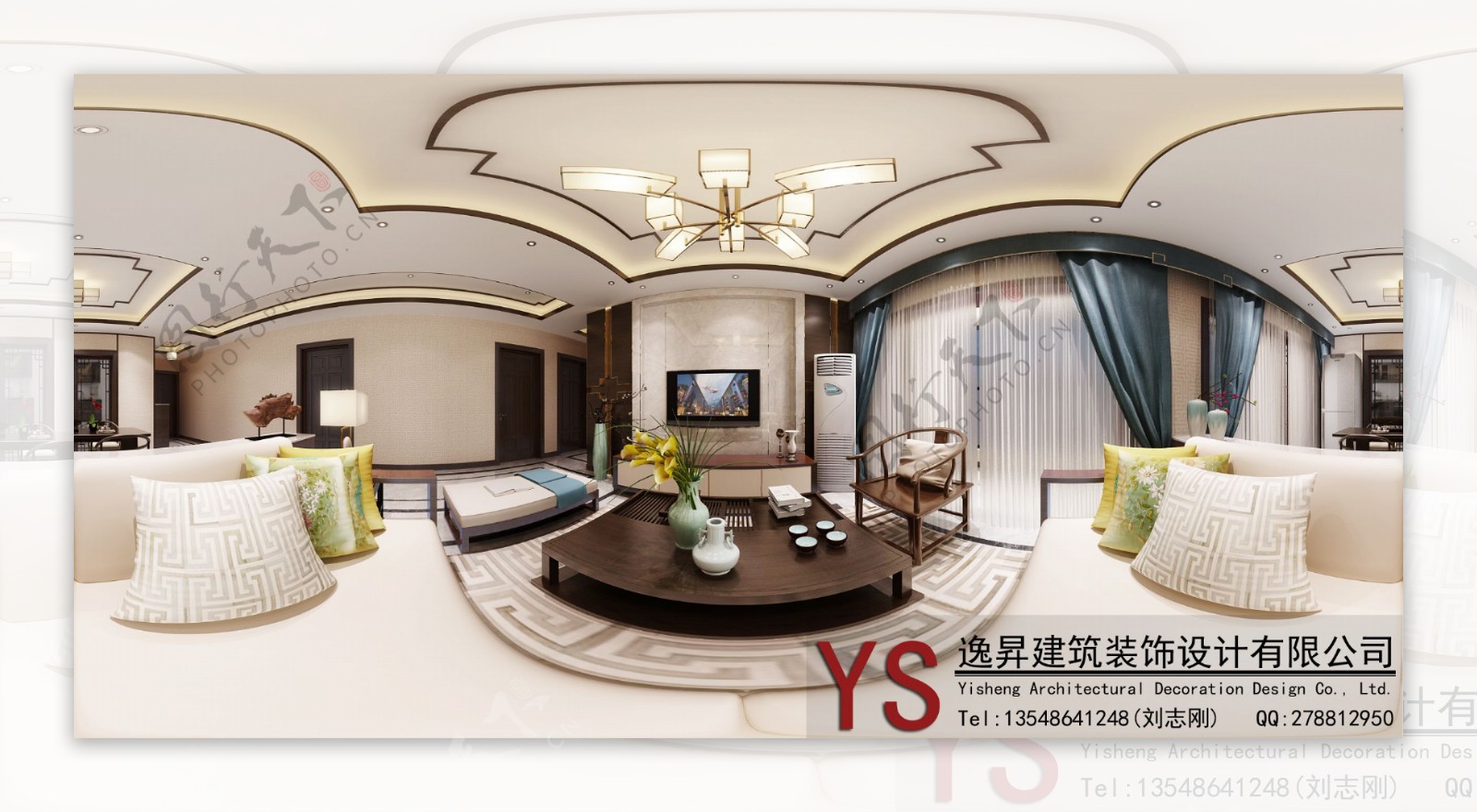 新中式客餐厅3dmax模型