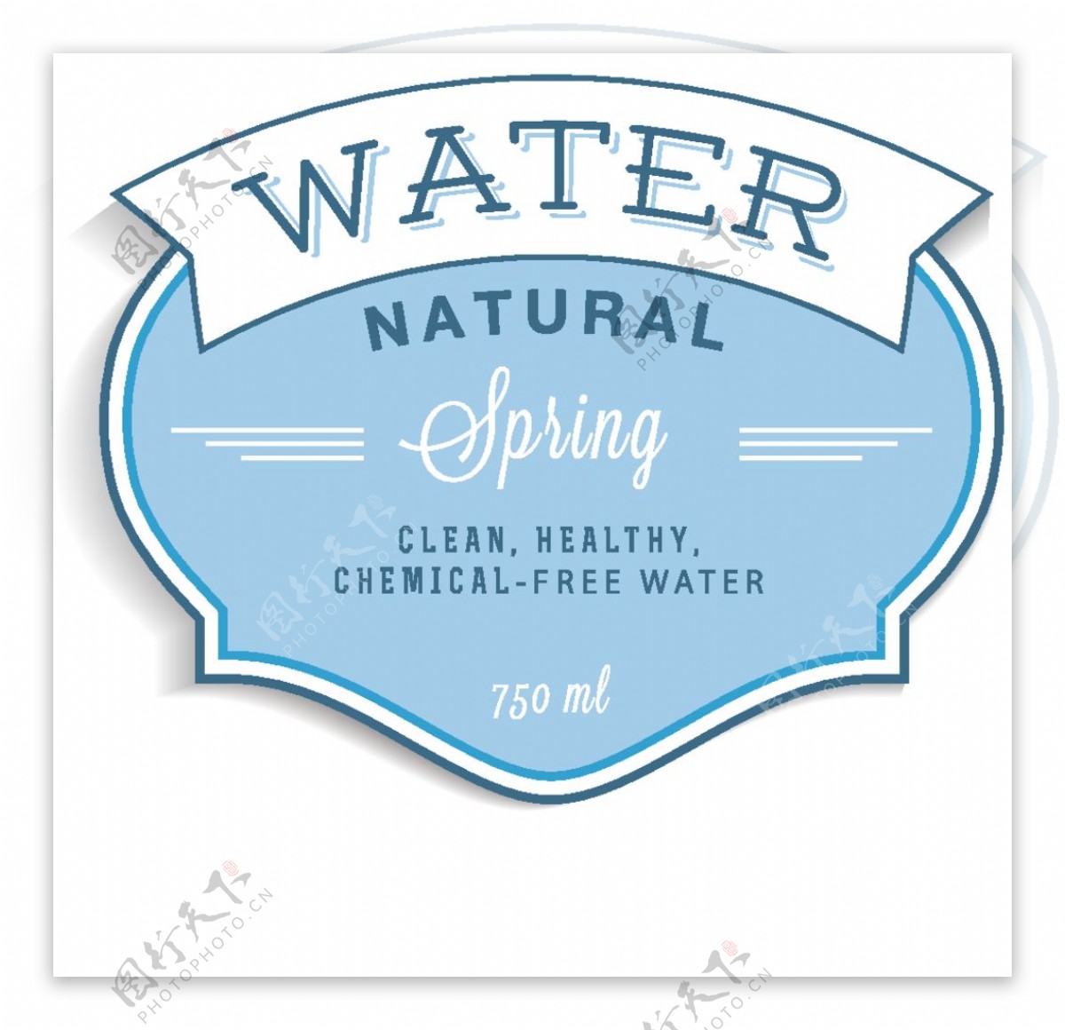 精美水资源标签