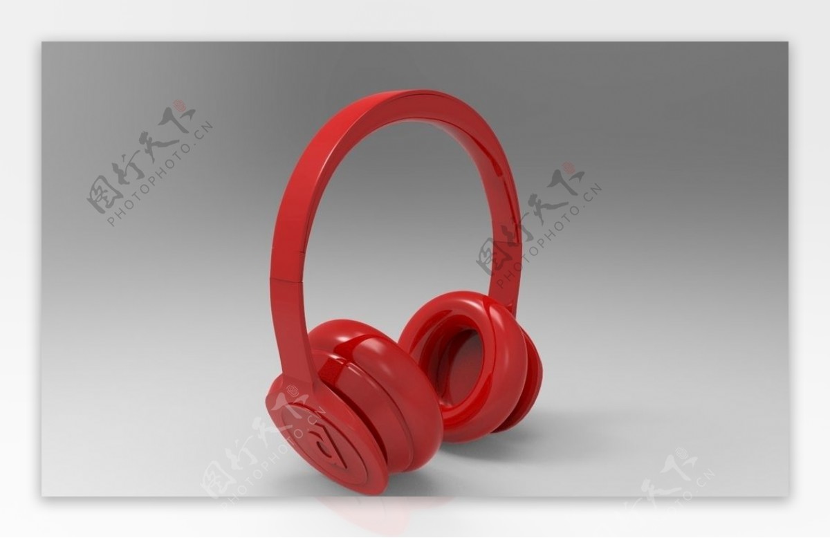 立体耳机红色耳机电子产品