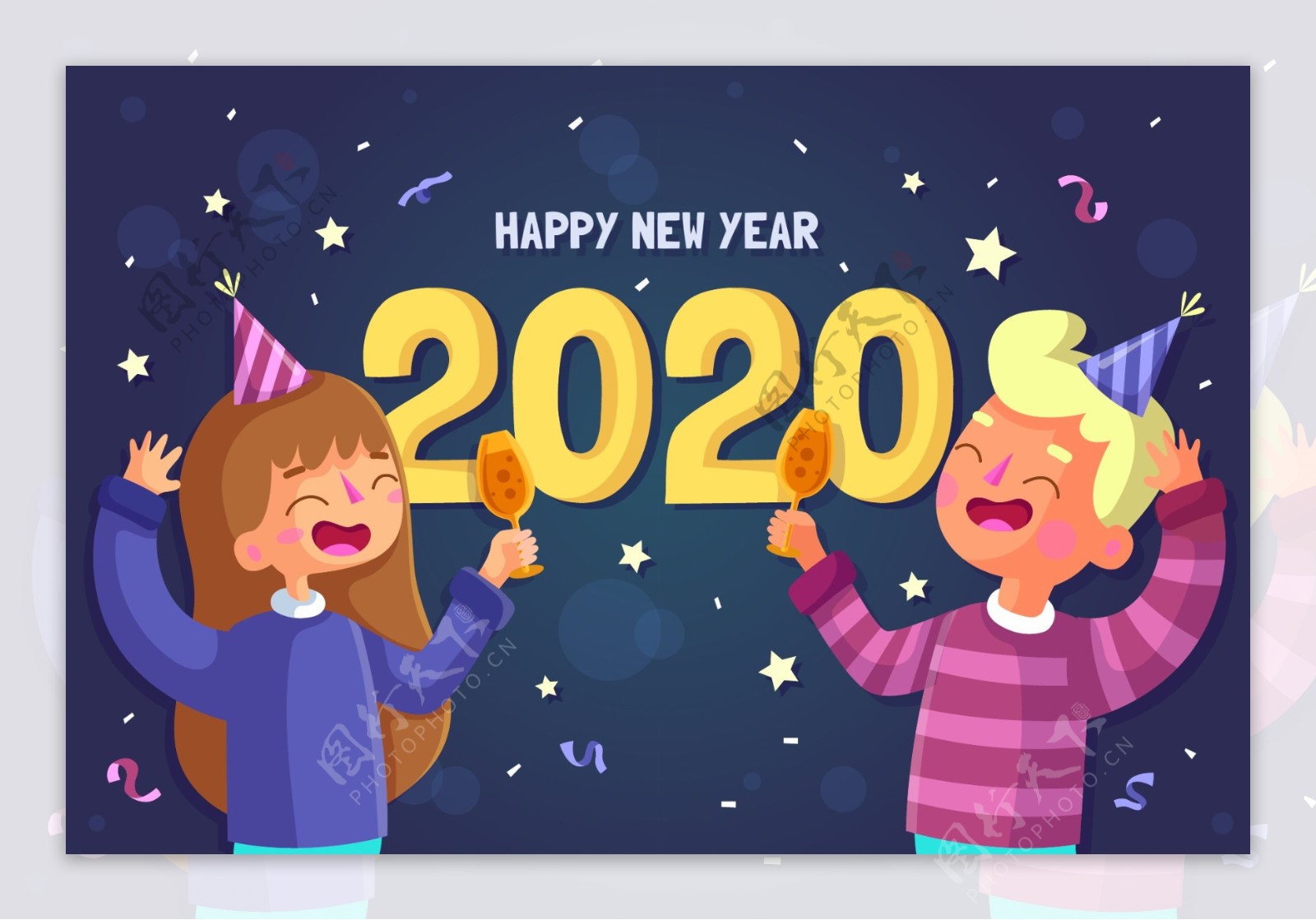 2020年庆祝新年人物