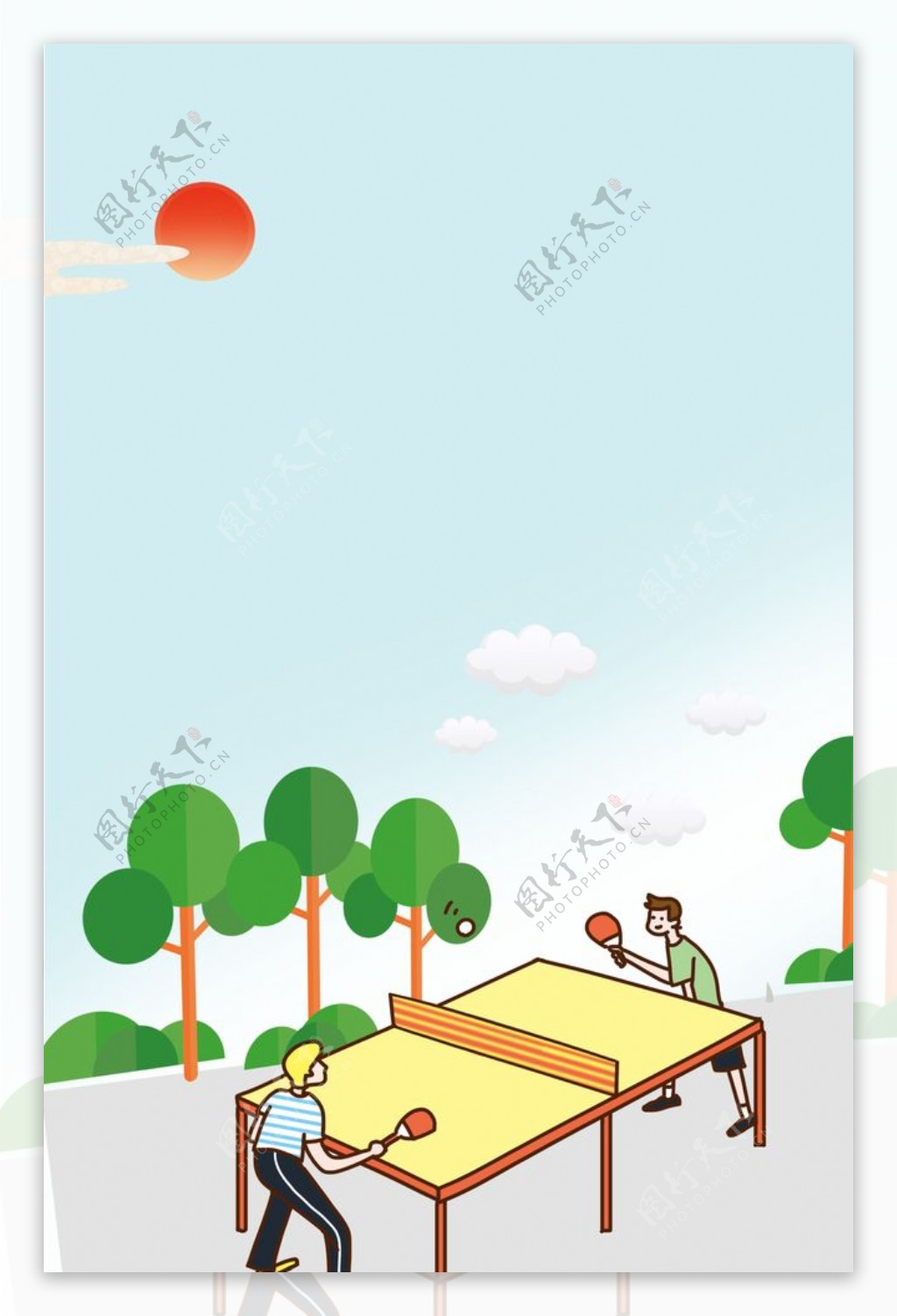 乒乓球海报