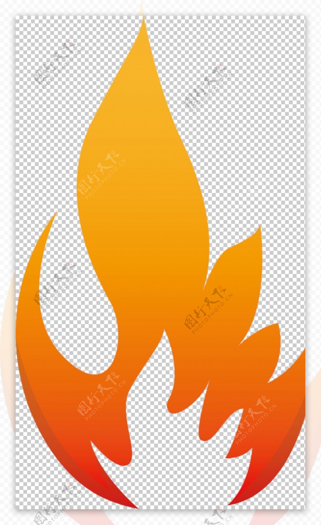 橙色卡通自然火焰素材免费下载 - 觅知网