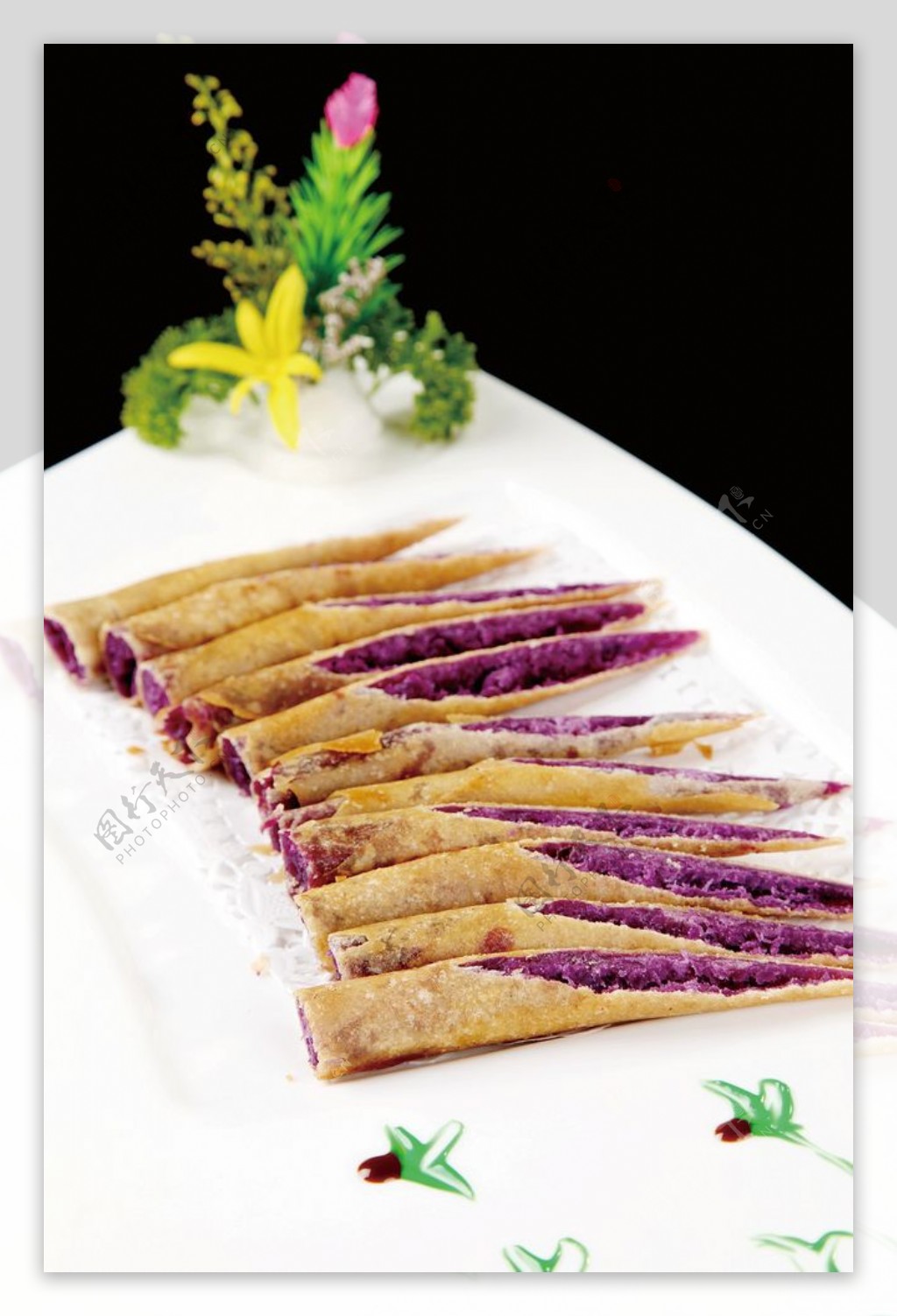 脆皮紫薯卷