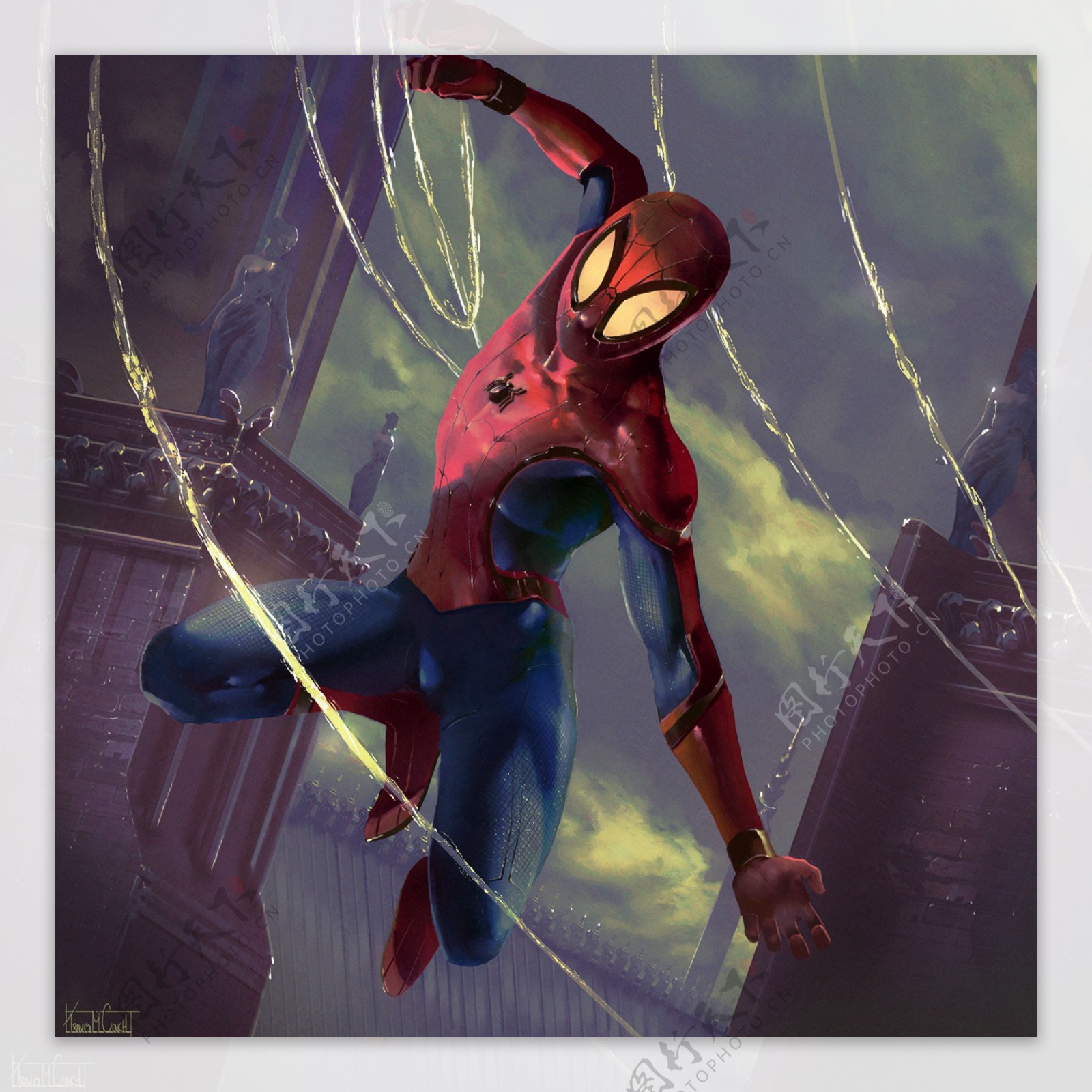 蜘蛛侠英雄远征同人手绘形象壁纸