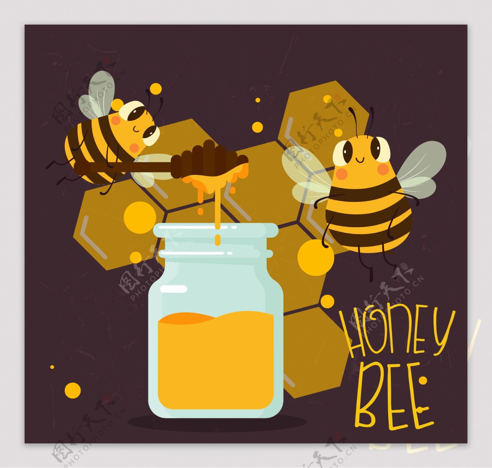 蜂蜜蜜蜂甜蜜劳作