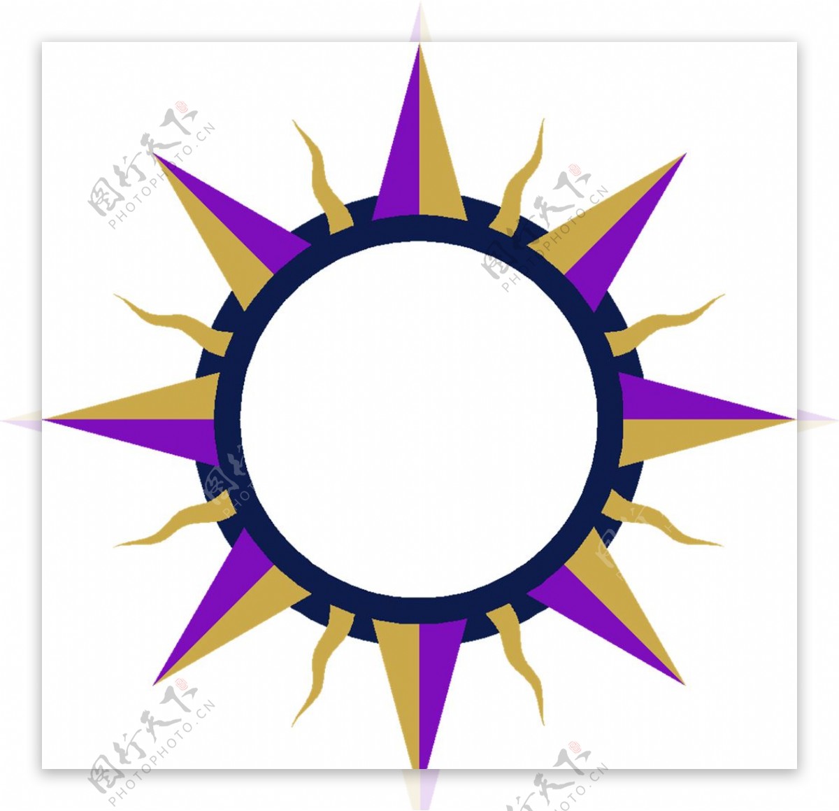 太阳圆环图案