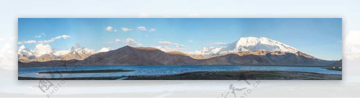 新疆喀拉库勒湖全景长图