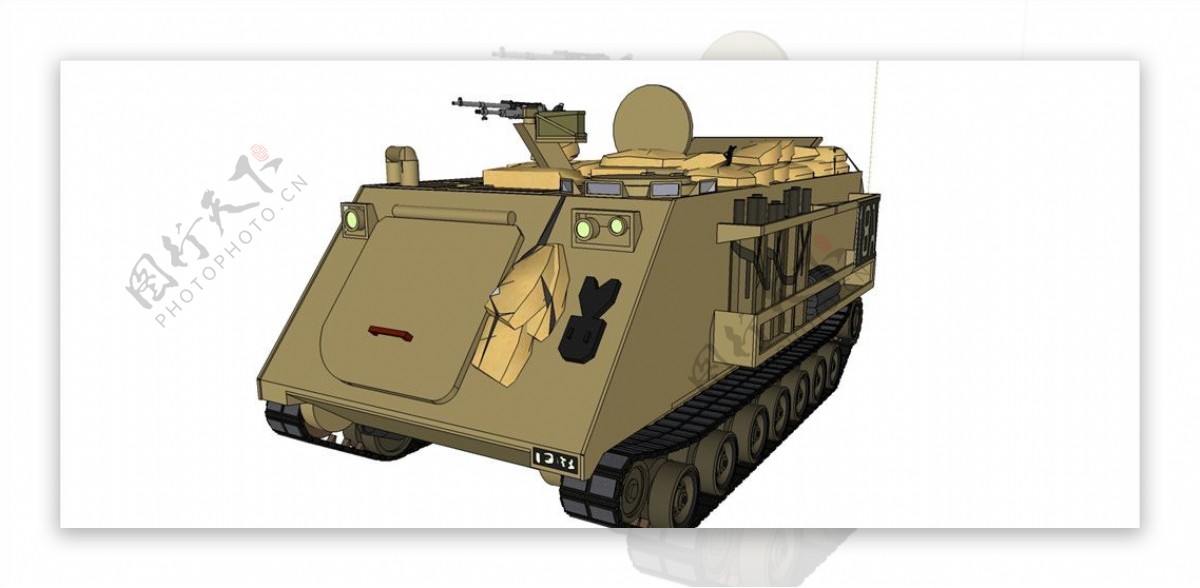 M1A1步兵战车模型